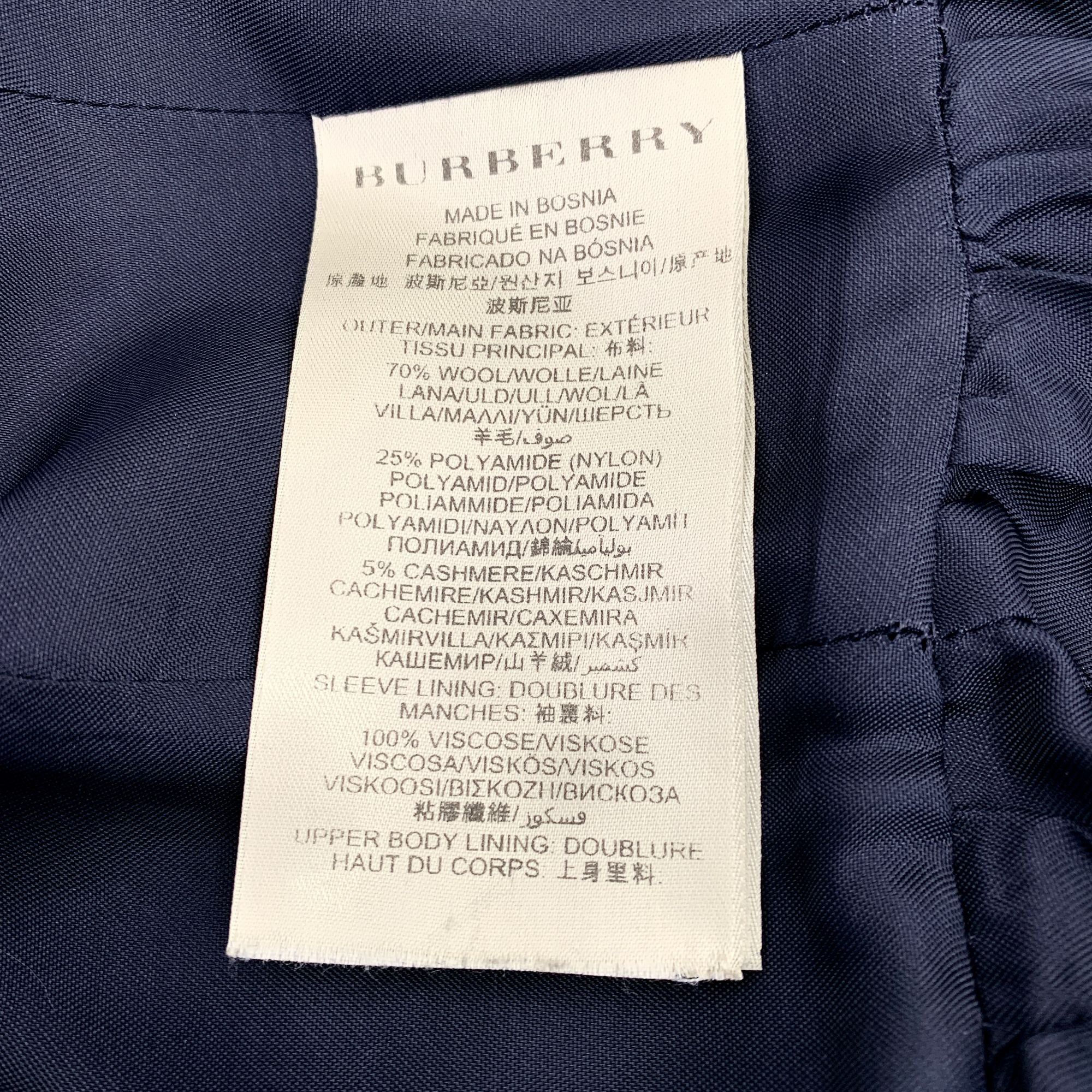 Burberry Burberry Brit Wool & Nylon Blend Womens Coat Size 6 With But Size M / US 6-8 / IT 42-44 - 5 Thumbnail