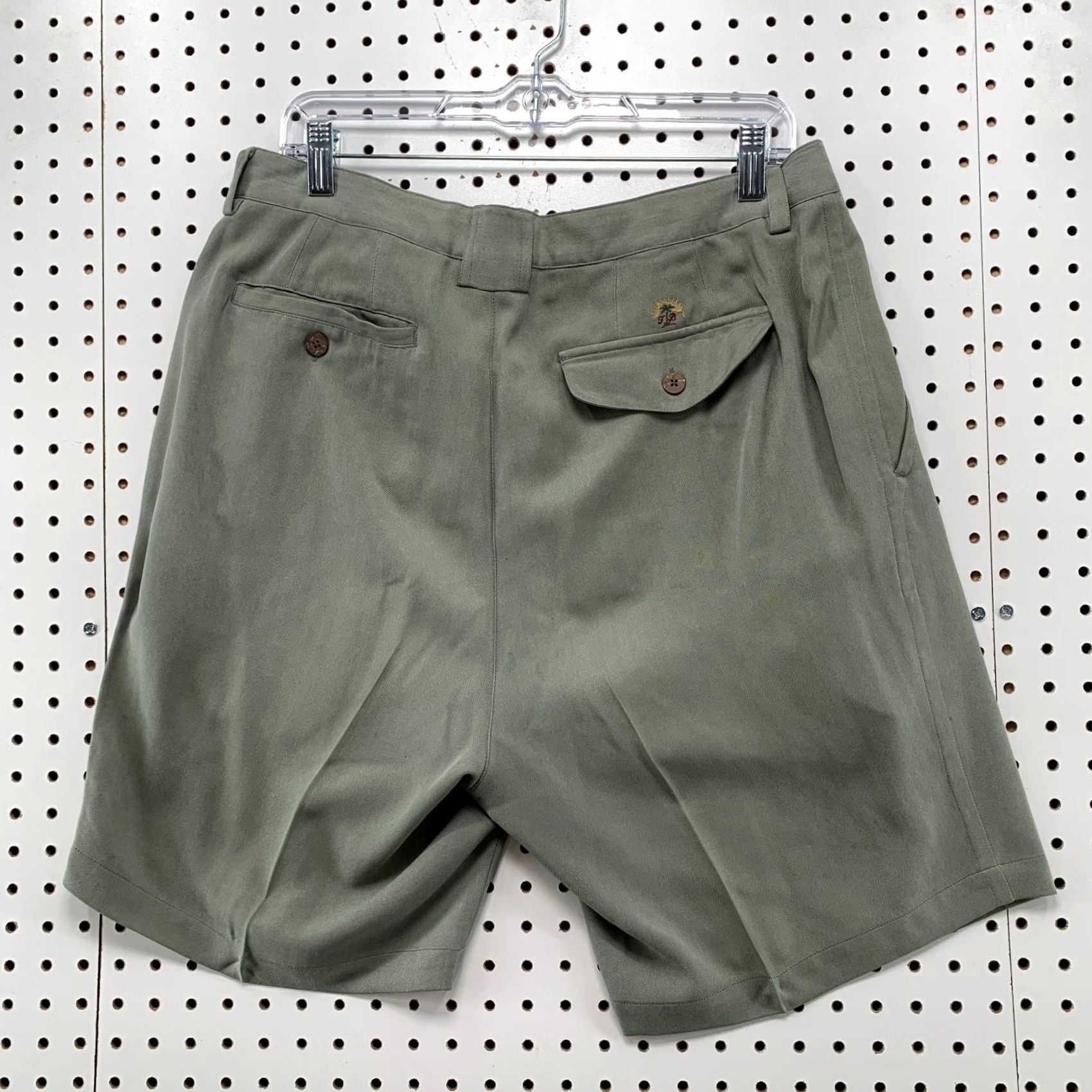 Tommy Bahama VINTAGE Tommy Bahama Silk Shorts Mens 34x8.5 Pleated Gray Preppy Casual Size US 34 / EU 50 - 2 Thumbnail