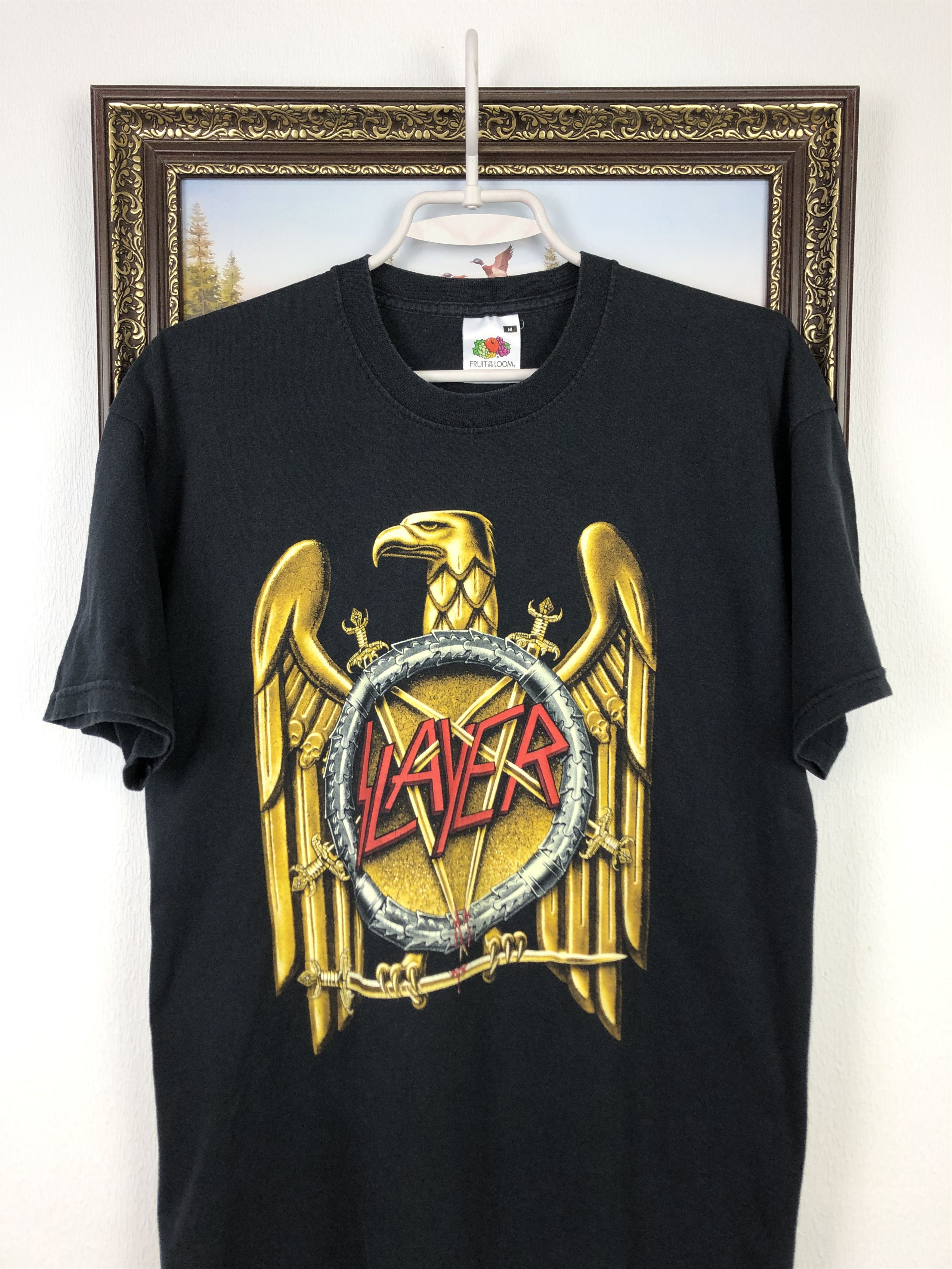 Vintage Vintage 2000's Slayer Shirt Seasons In The Abyss Band Tee Size US M / EU 48-50 / 2 - 2 Thumbnail