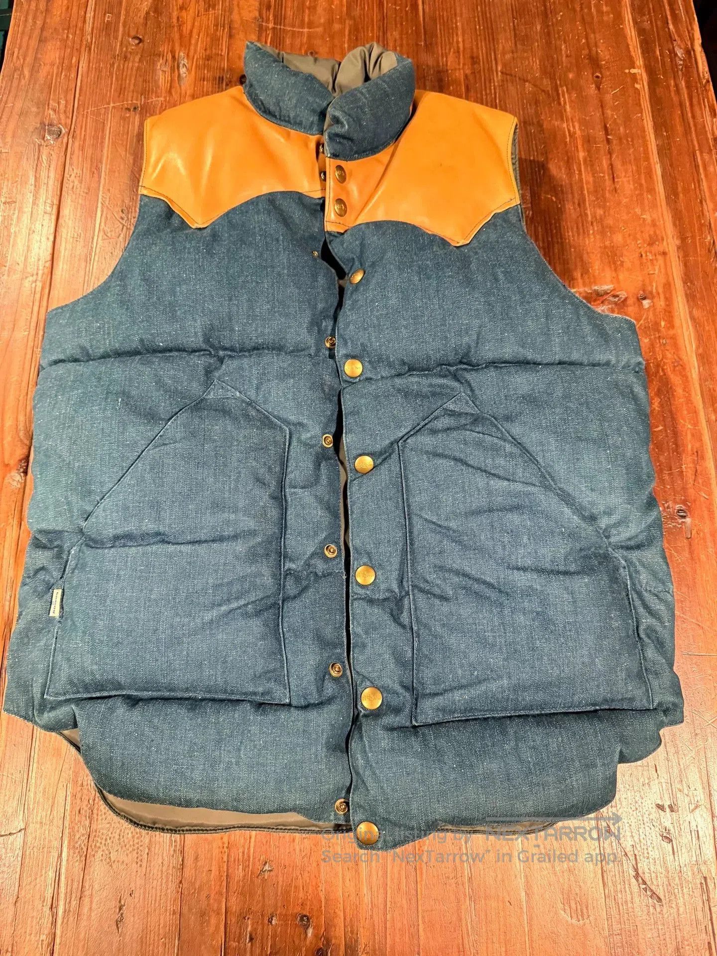 Rocky Mountain Featherbed Rocky Mountain Featherbed Denim Leather Down Vest. Size US M / EU 48-50 / 2 - 1 Thumbnail