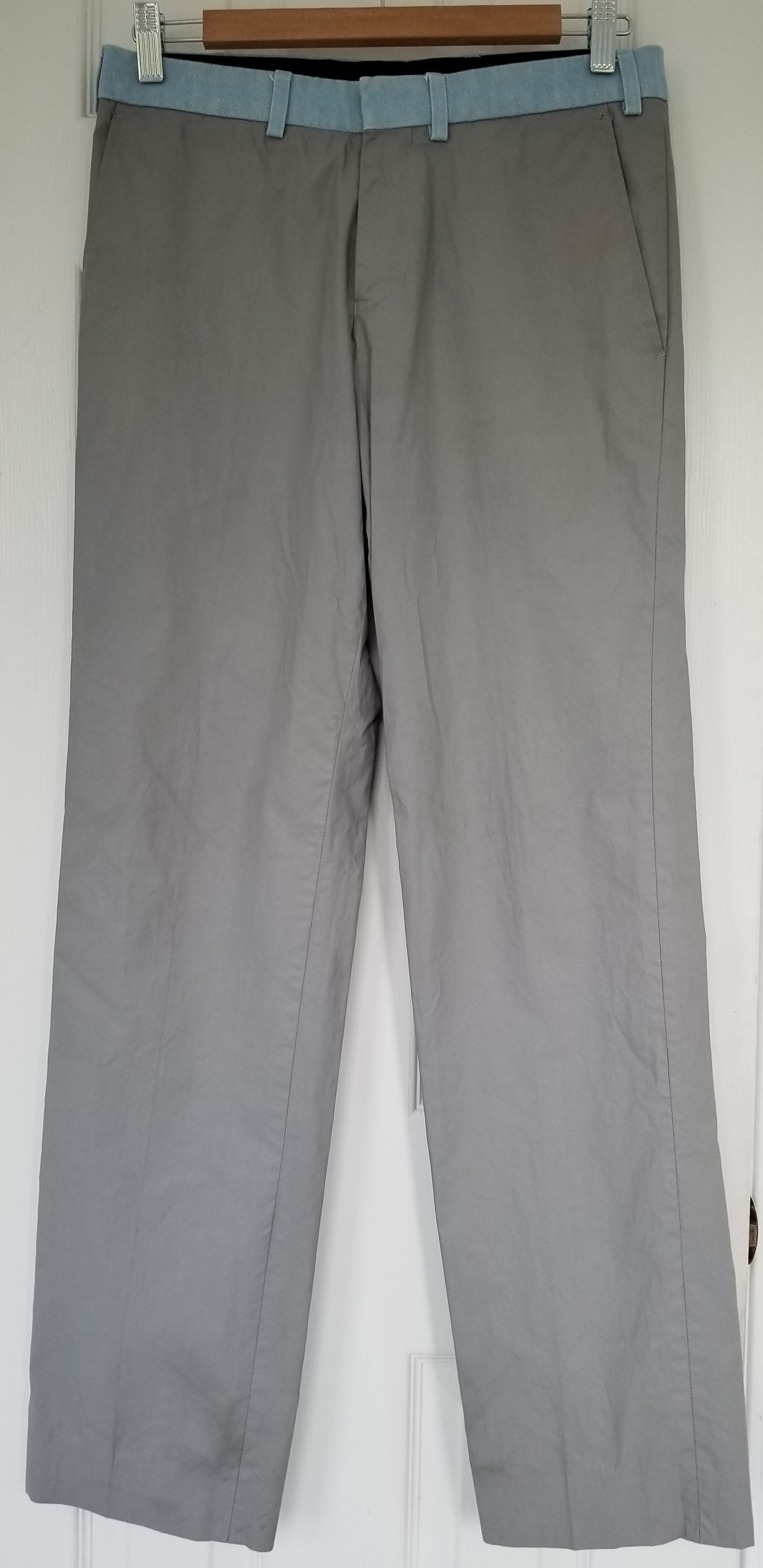 Stephan Schneider Stephan Schneider Grey Paper Slacks Denim Waistband 31 Size US 31 - 2 Thumbnail