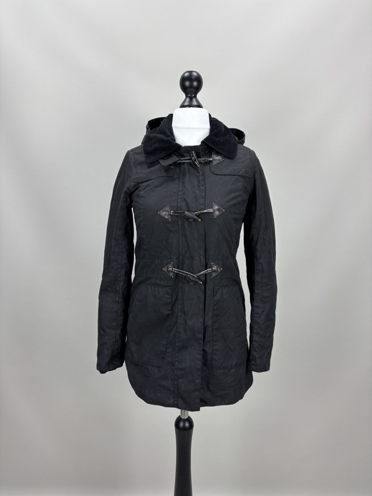 Barbour Womens waxed jacket Barbour Buttermere Duffle Coat Size UK 8 Size S / US 4 / IT 40 - 1 Thumbnail