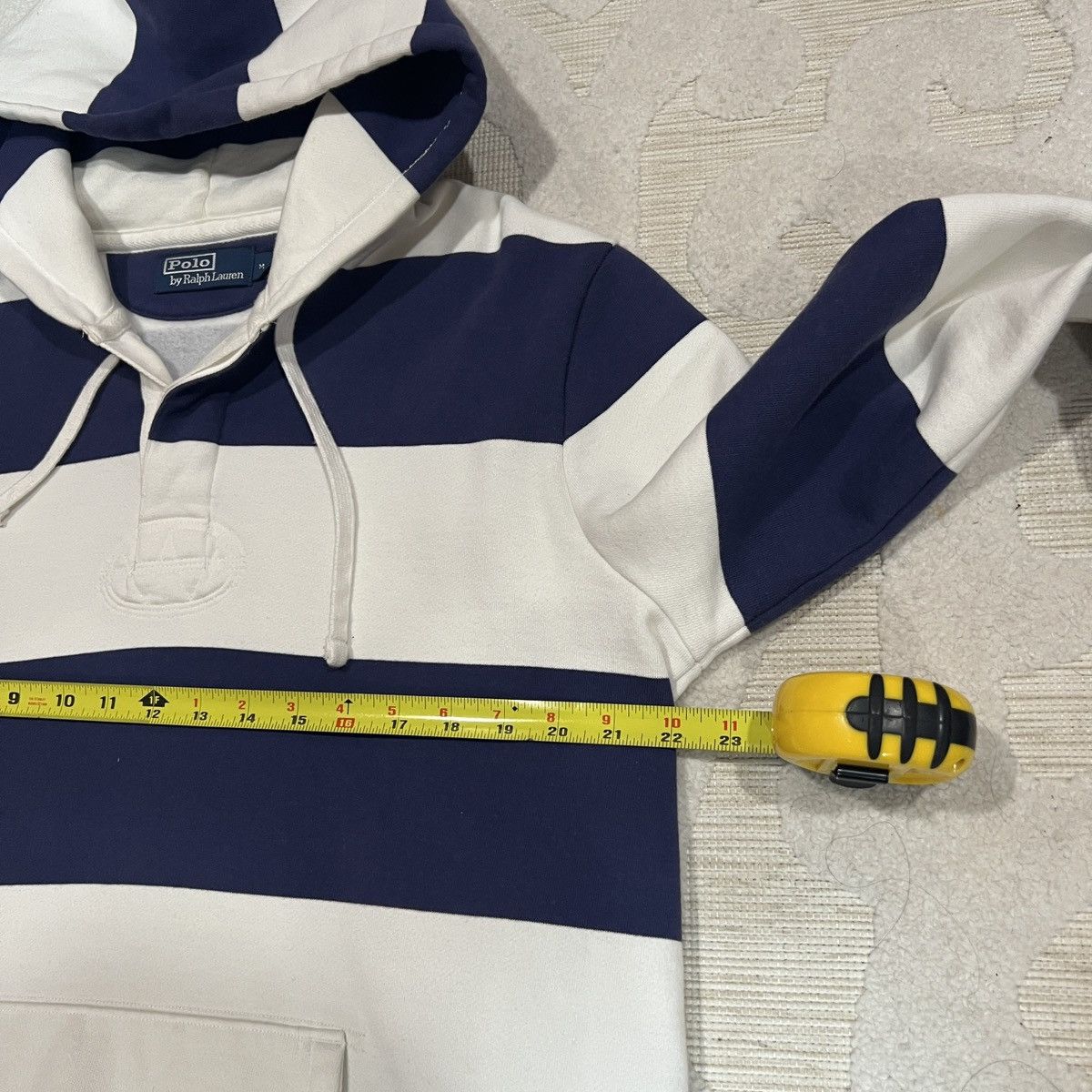 Polo Ralph Lauren Polo Ralph Lauren Rugby Striped Hoodie Sweatshirt Size US M / EU 48-50 / 2 - 5 Thumbnail