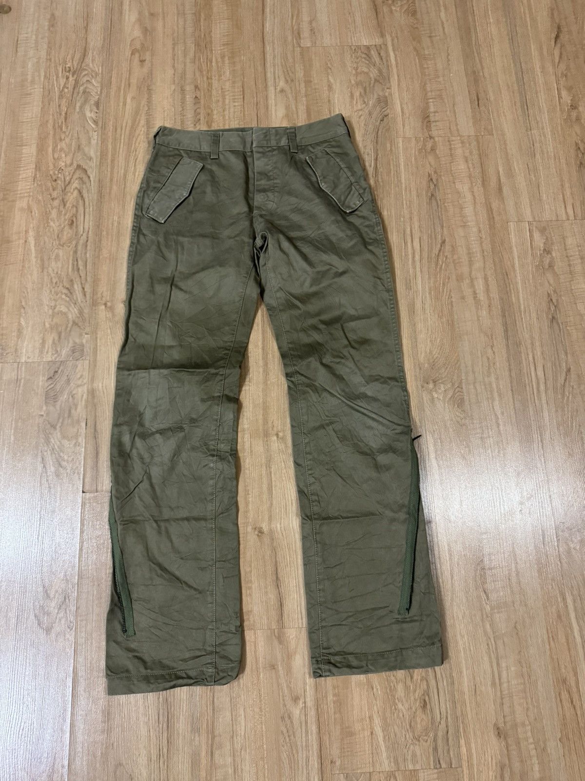 Japanese Brand RAWTUS ZIPPER LEG ARMY PANTS Size 29" - 1 Thumbnail