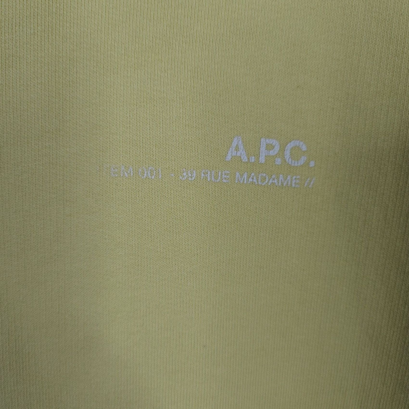A.P.C. VINTAGE A.P.C Yellow Pullover Logo Womens Sweatshirt M Size M / US 6-8 / IT 42-44 - 4 Thumbnail