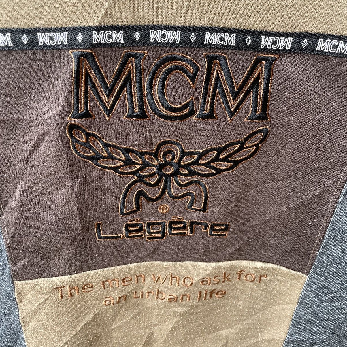 MCM × Vintage 🔥Vintage MCM Embroidered Big Logo Spellout Sweatshirts Size US M / EU 48-50 / 2 - 4 Thumbnail