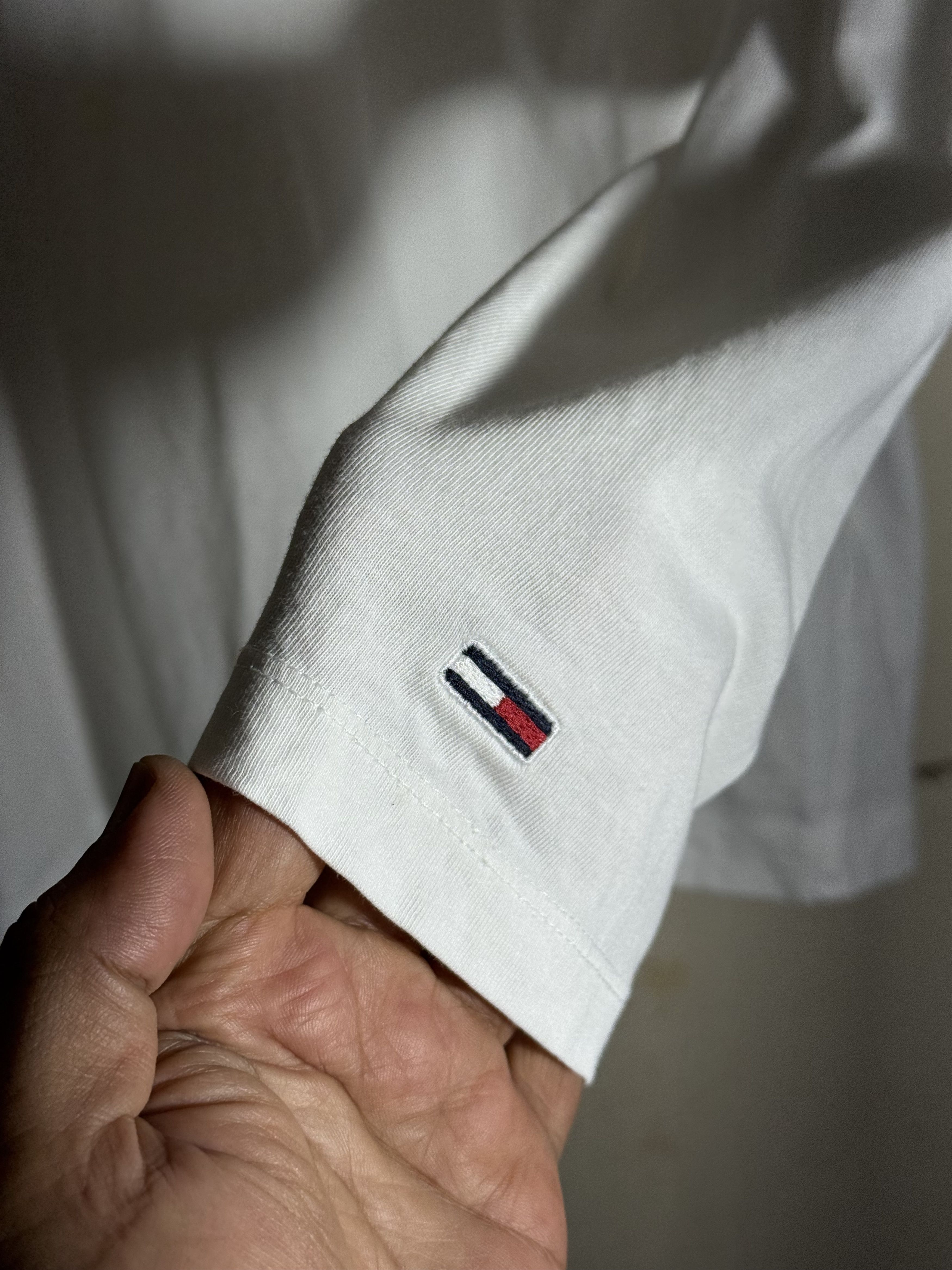 Tommy Jeans Tommy Jeans White Long Sleeve Tee – Flag Embroidery Logo Size US XS / EU 42 / 0 - 3 Thumbnail