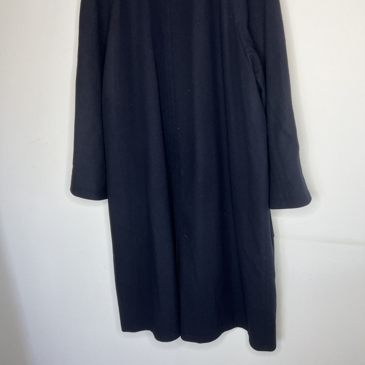 Pierre Cardin × Vintage Vintage Pierre Cardin Wool Cashmere Navy Long Coat Size US L / EU 52-54 / 3 - 9 Thumbnail