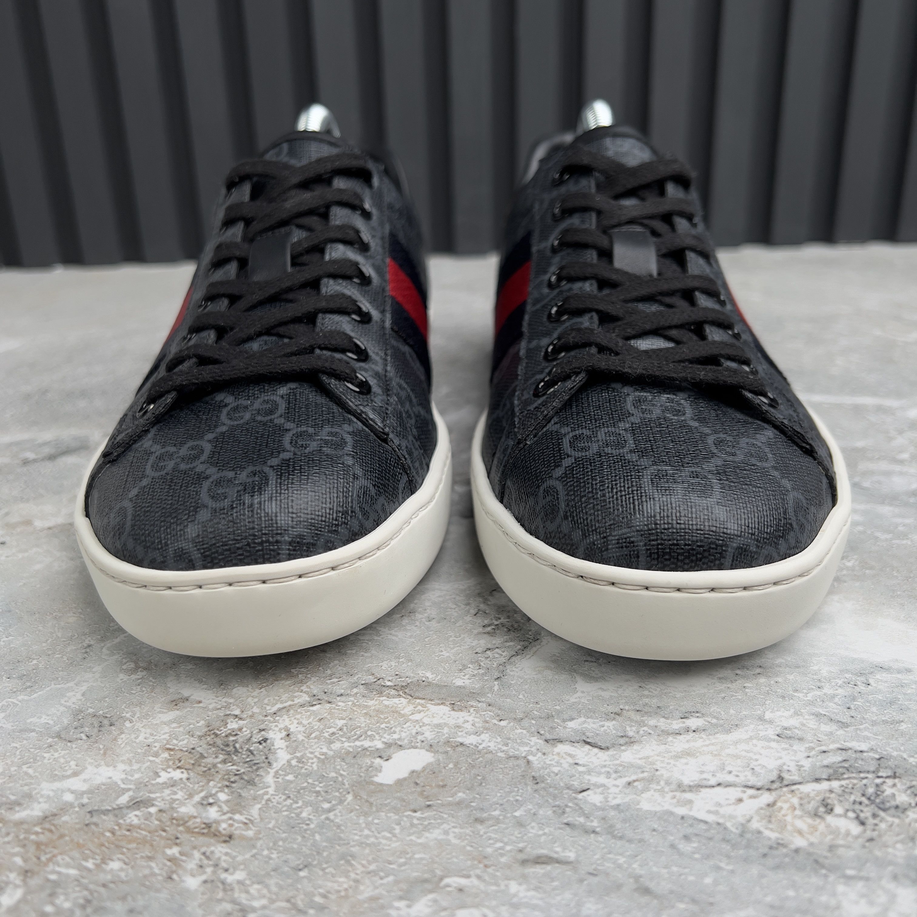 Gucci Gucci Ace Web GG Monogram Supreme Sneakers Leather Size US 7.5 / EU 40-41 - 8 Thumbnail