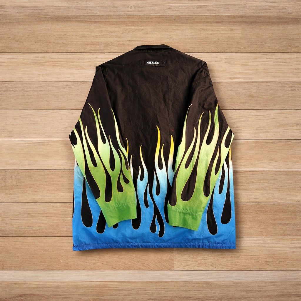 Kenzo Kenzo Paris Reversible Flame-Print Jacket - Size M Size US M / EU 48-50 / 2 - 2 Thumbnail