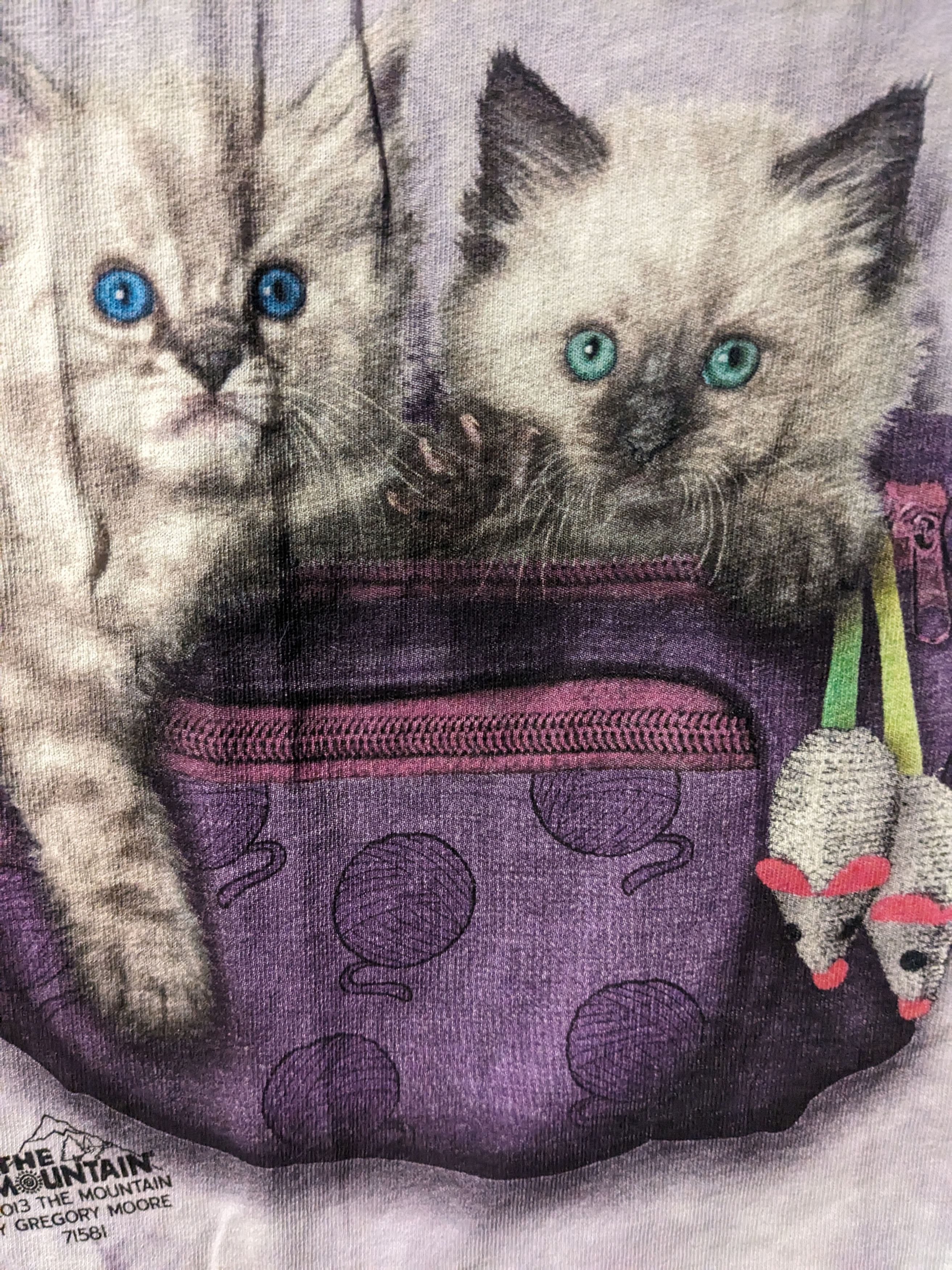 The Mountain × Vintage Vintage 2013 The Mountain Cat Animal Fanny Pack T-Shirt Size US L / EU 52-54 / 3 - 2 Thumbnail