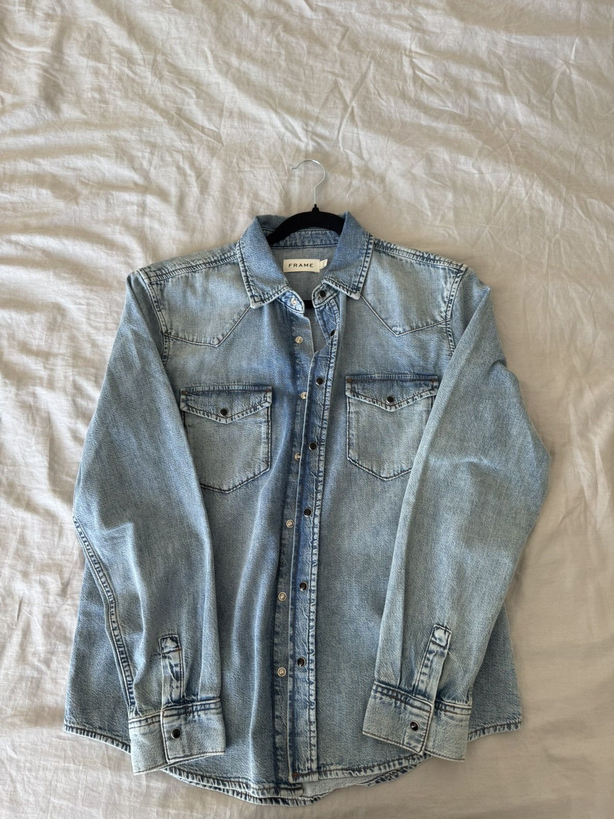 Frame FRAME Denim Western Snap Shirt Size US M / EU 48-50 / 2 - 1 Thumbnail