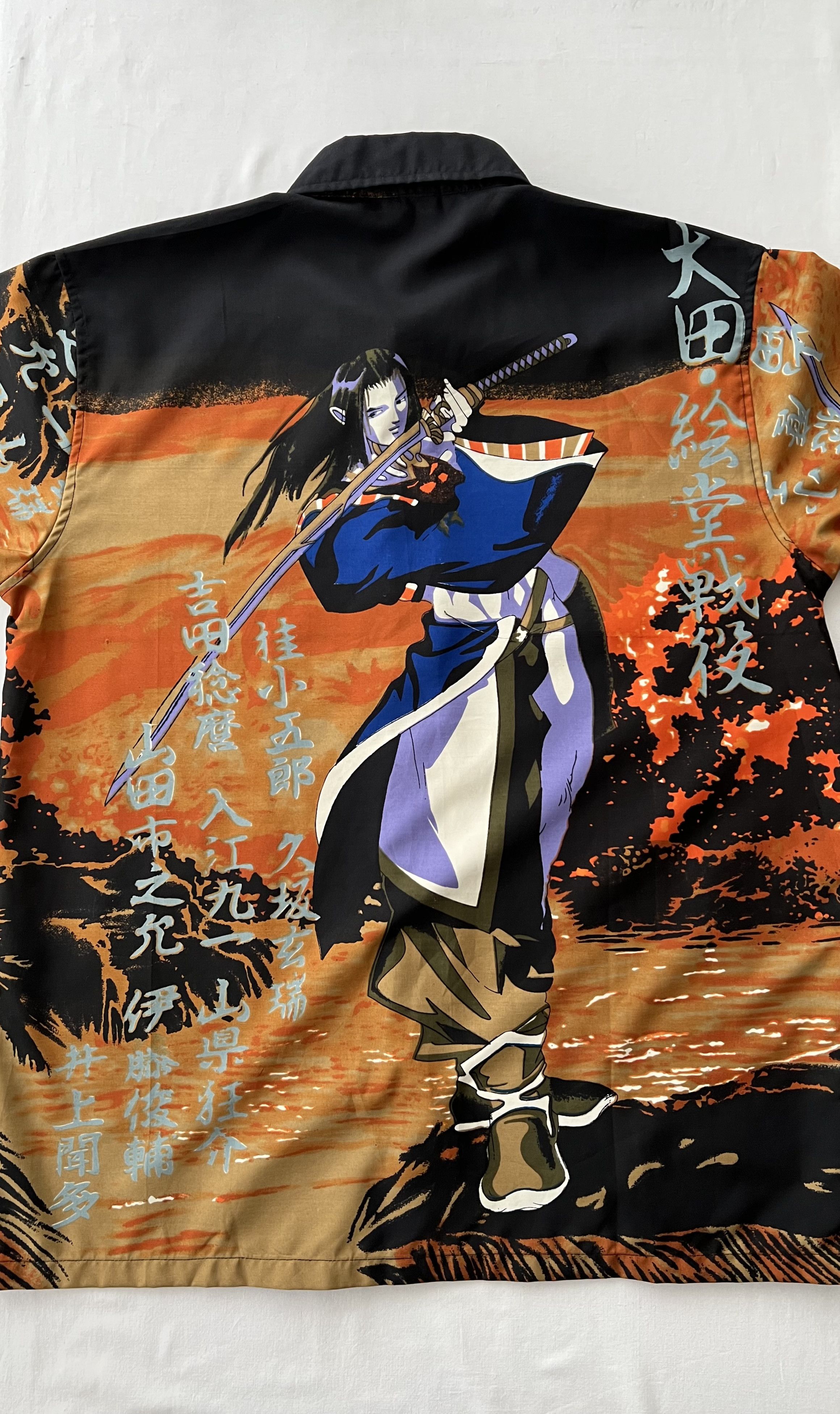 Anime Vintage 90s Anime Samurai Japanese Style Hawaii Shirt Size US XL / EU 56 / 4 - 12 Thumbnail