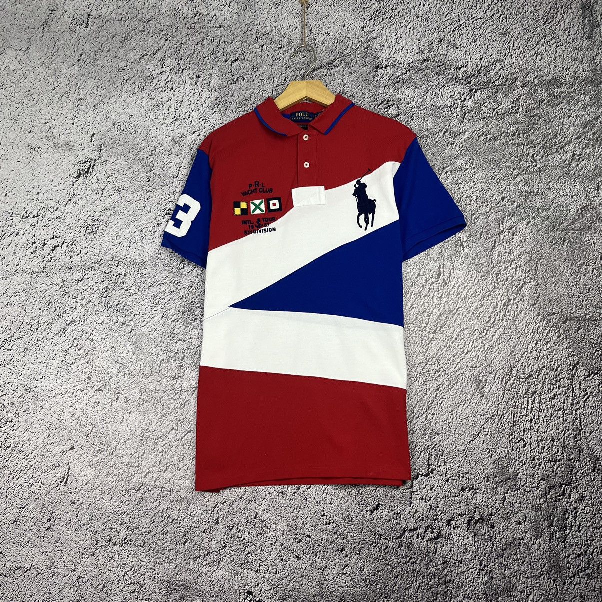 Chaps Ralph Lauren × Polo Ralph Lauren × Ralph Lauren 💋RARE💋 Polo by Ralph Lauren Yacht Club big pony logo T-Shirt Size US L / EU 52-54 / 3 - 2 Thumbnail