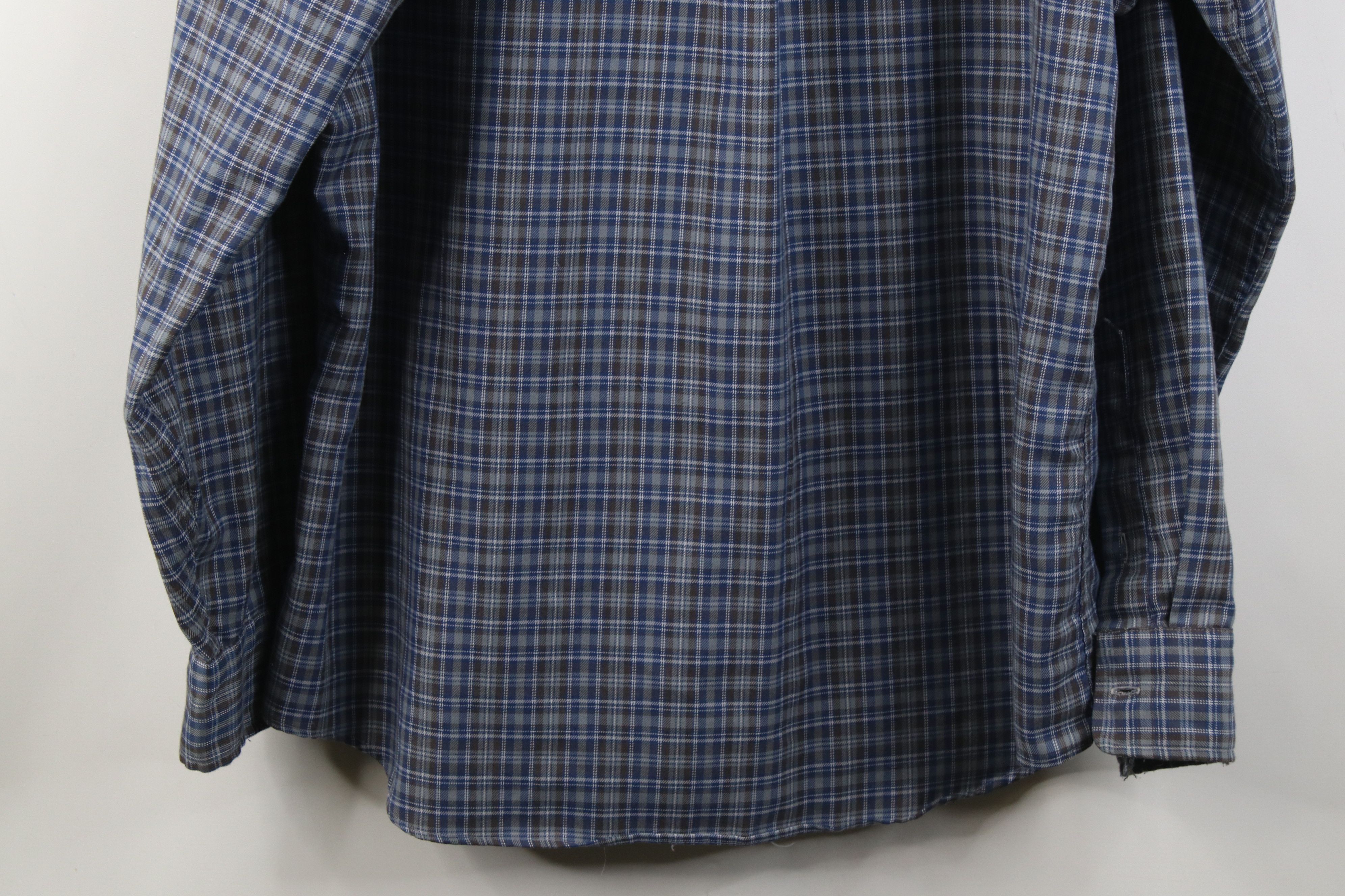 Vintage Vintage 70s Streetwear Collared Button Shirt Plaid USA Size US L / EU 52-54 / 3 - 11 Thumbnail