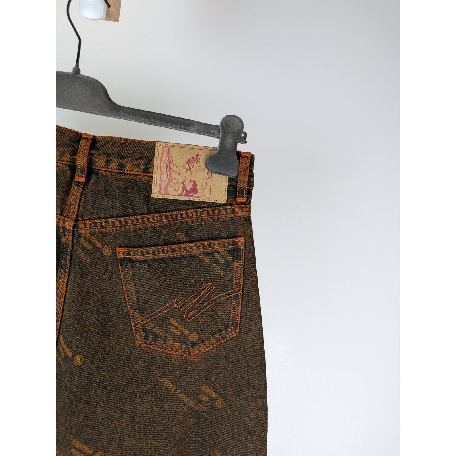 Martine Rose o1rshd1 Relaxed Fit Jean in Orange Laser Size US 32 / EU 48 - 14 Thumbnail