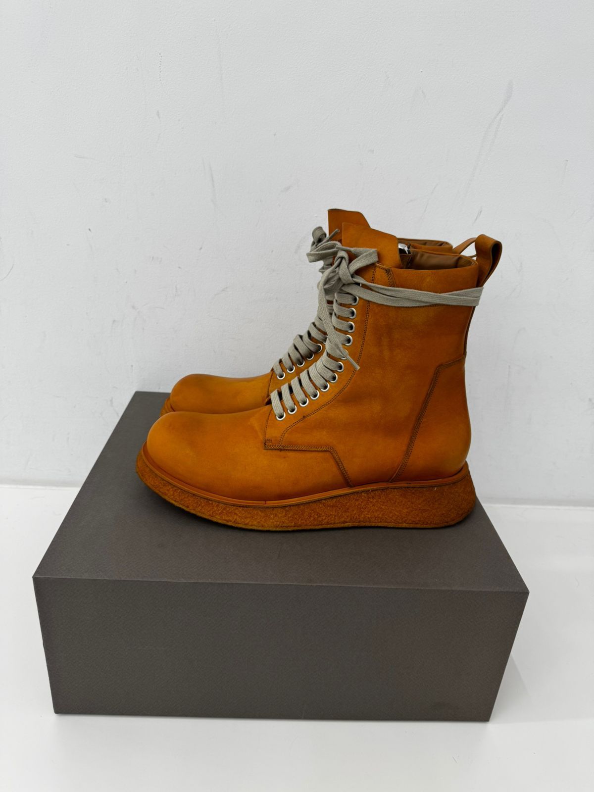 Rick Owens RICK OWENS LACEUP PARA BOOTS Size US 11 / EU 44 - 1 Thumbnail