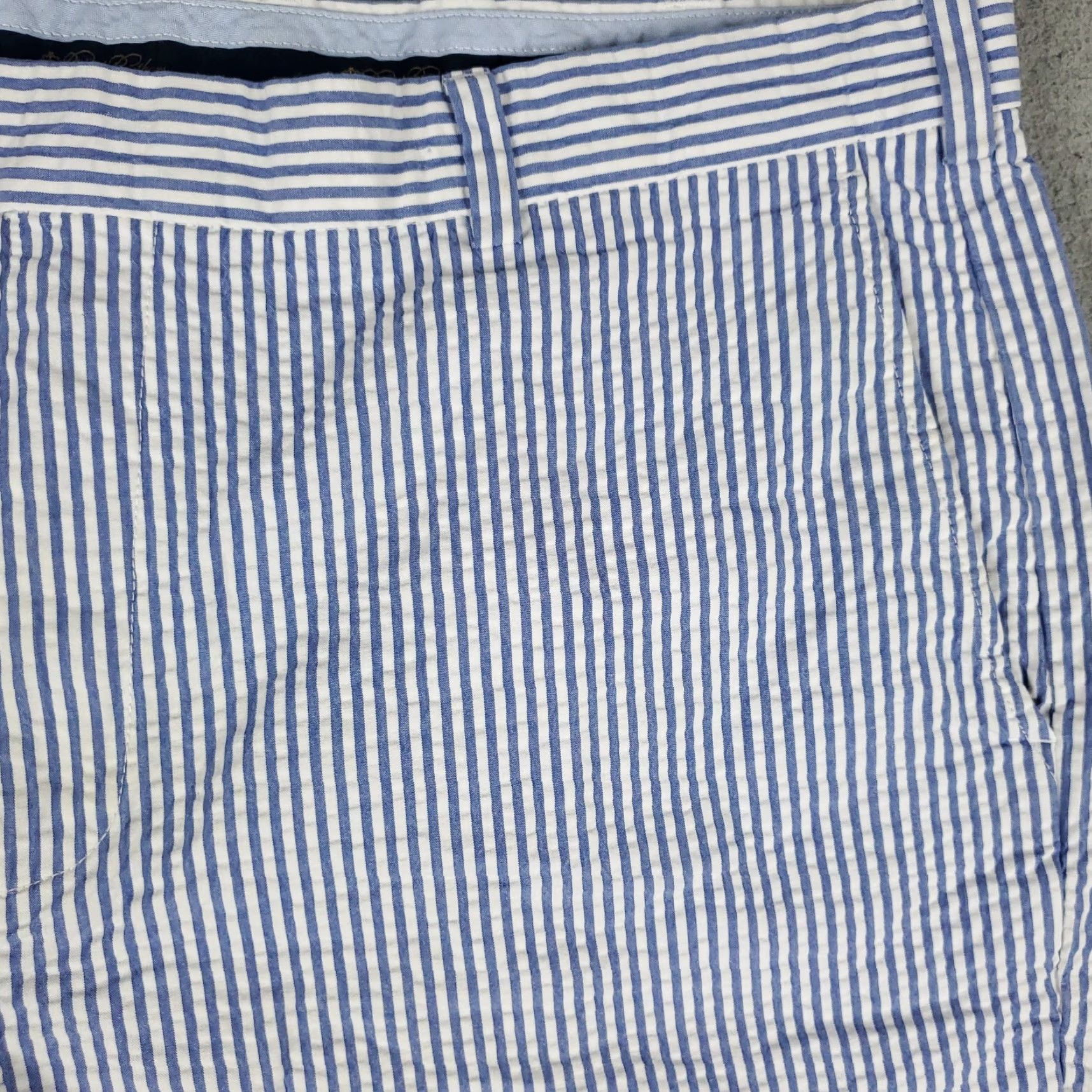 Brooks Brothers VINTAGE Brooks Brothers Men's Chino Shorts Size 40 Blue Stripe Flat Front Cotton Summer Size US 40 / EU 56 - 3 Thumbnail