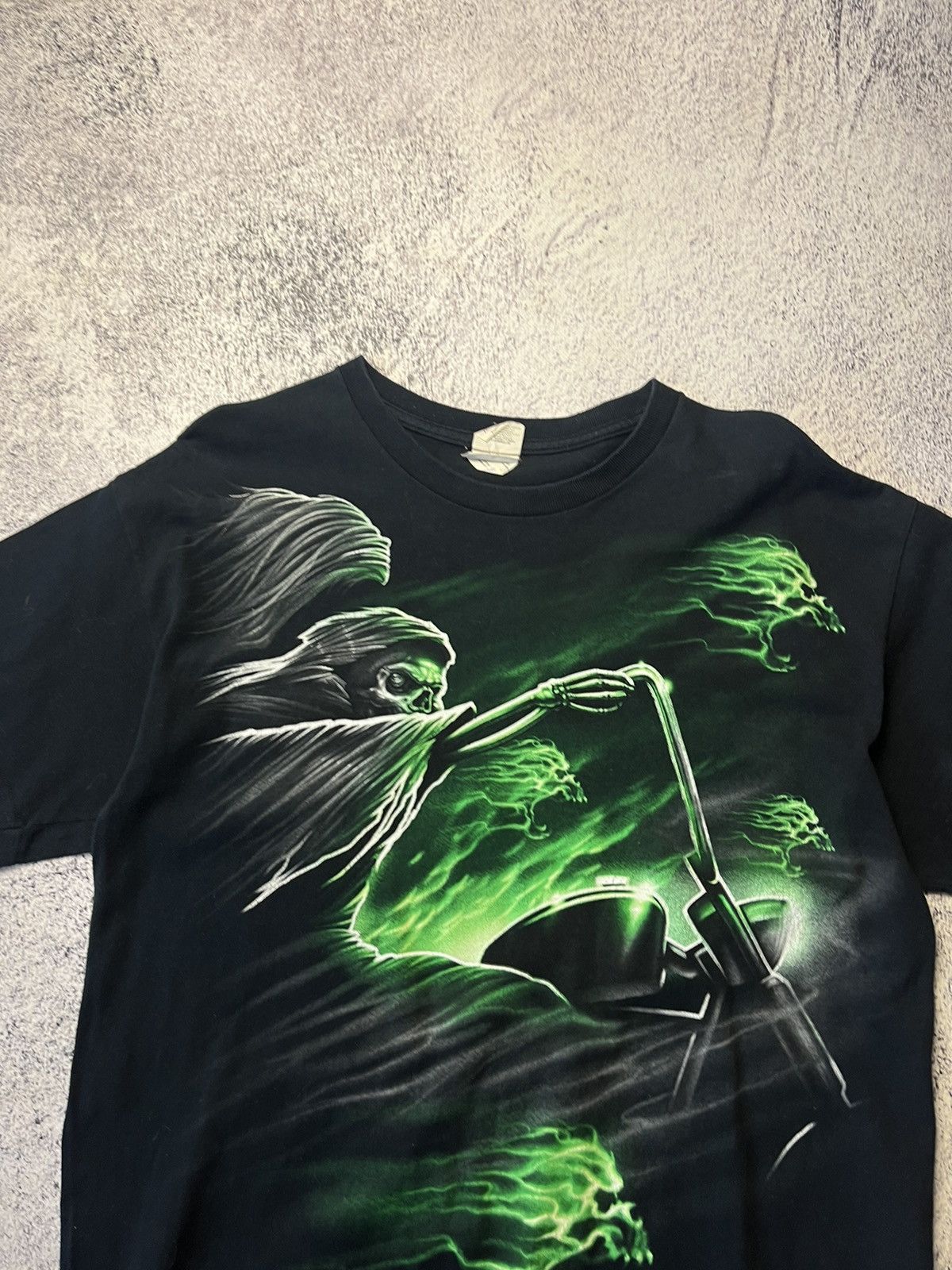 Gildan Vintage Black T shirt Ghost rider Size US L / EU 52-54 / 3 - 7 Thumbnail