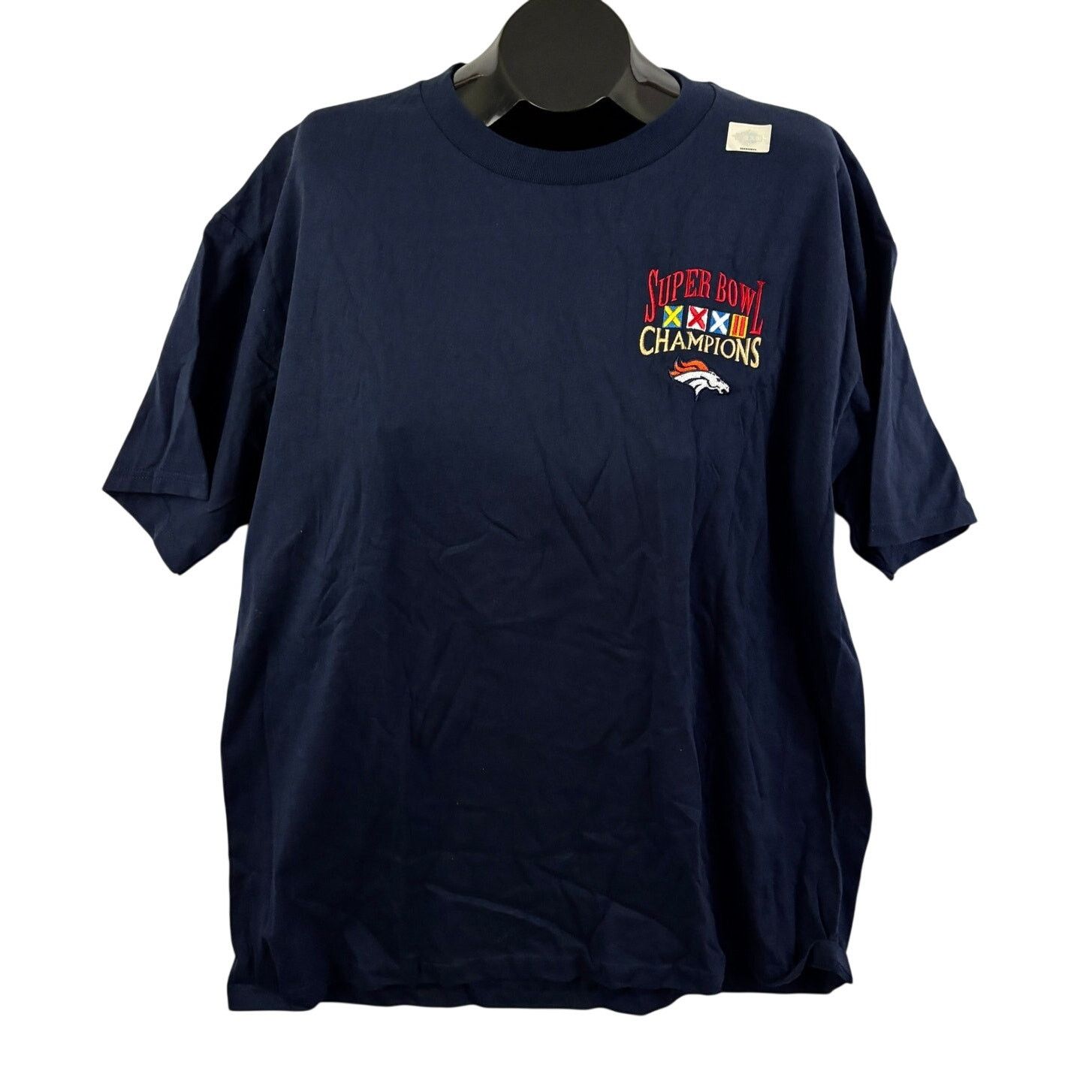 Lee Vintage Denver Broncos Super Bowl XXXII T-Shirt Navy Lee XL Size US XL / EU 56 / 4 - 1 Thumbnail