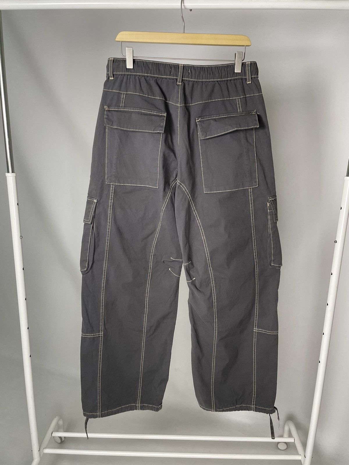 Zara Zara Aviator Parachute Cargo Navy Green Pants Military style Size US 34 / EU 50 - 10 Thumbnail