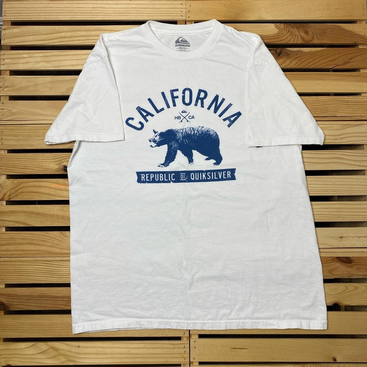 Quiksilver Quiksilver White Y2K Surf Tee Size XL Size US XL / EU 56 / 4 - 1 Thumbnail