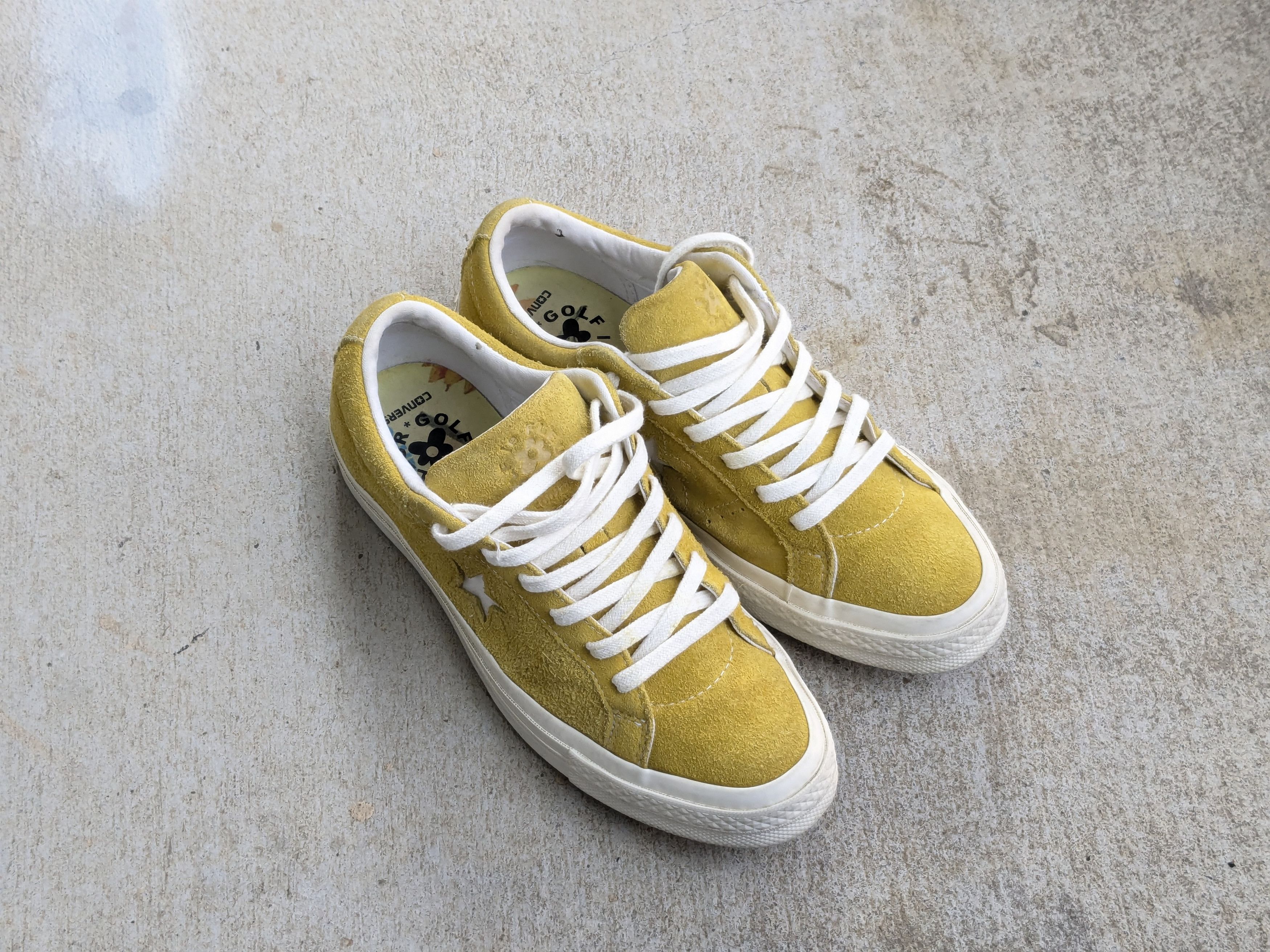 Converse One Star OX x Golf Le Fleur Sulphur 2017 Women's 8 Men's 6 Yellow on sale Suede