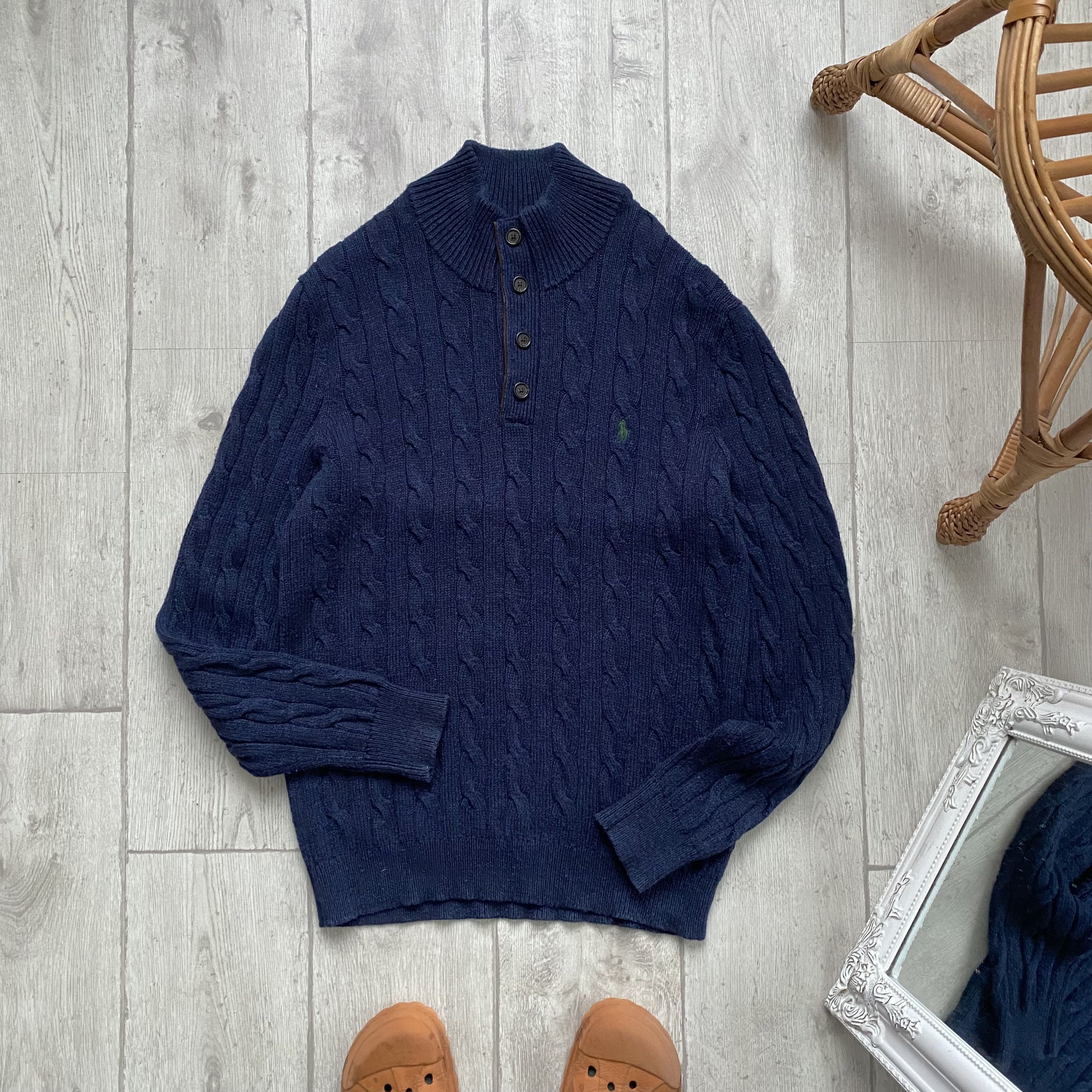 Polo Ralph Lauren Polo Ralph Lauren Knitted silk sweater pullover PRL logo Size US L / EU 52-54 / 3 - 1 Thumbnail