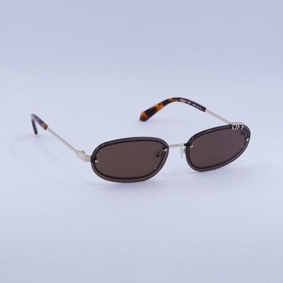 Off-White 🕶️New Off-White OERI13M MIAMI 7664 Sunglasses - Gold Frame Size ONE SIZE - 5 Thumbnail