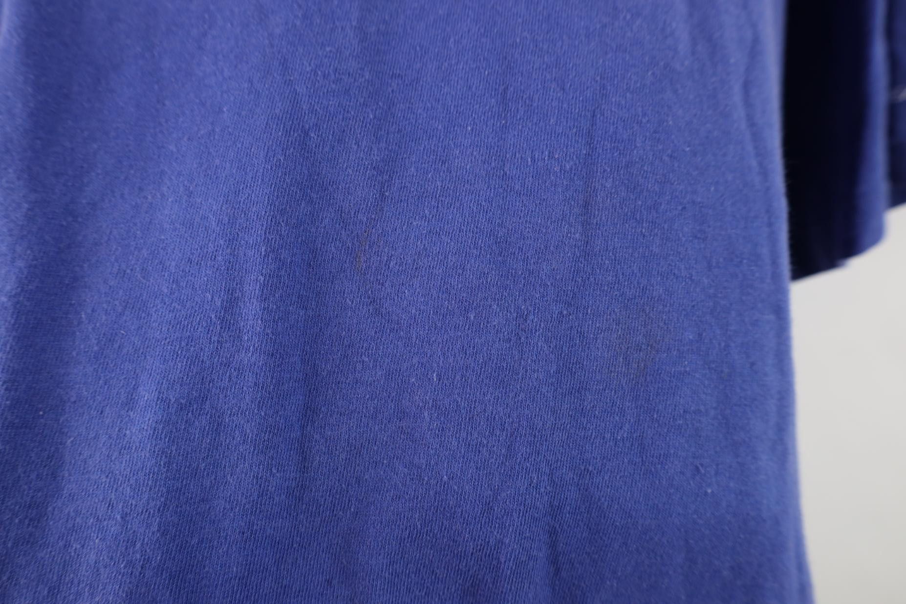 Polo Ralph Lauren Vintage 90s Ralph Lauren Center Logo T-Shirt Blue Cotton Size US XL / EU 56 / 4 - 10 Thumbnail