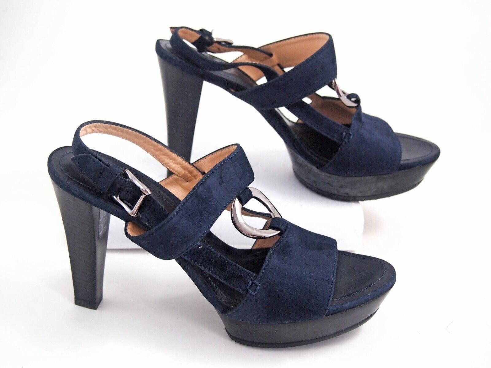 Tod's Tod's Heels Sandals Blue Suede Womens EU 38.5 US 8.5 $720 Size US 8.5 / IT 38.5 - 2 Thumbnail