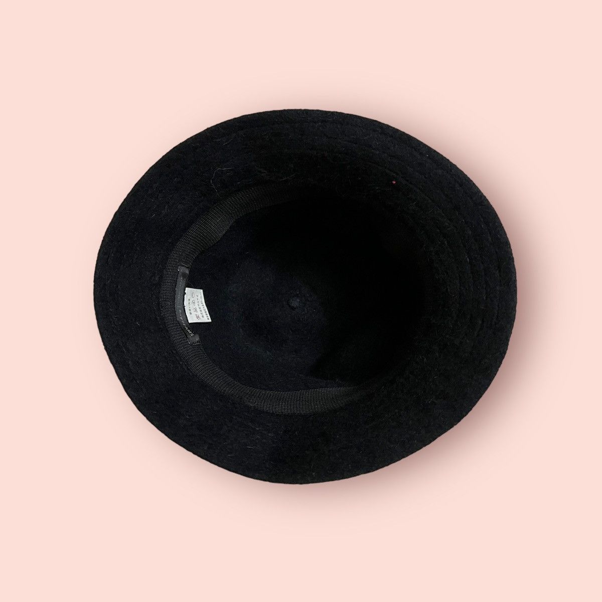 Beams Plus × Japanese Brand VINTAGE RAY BEAMS MOHAIR BLACK WOOL BLEND BUCKET HAT Size ONE SIZE - 15 Thumbnail