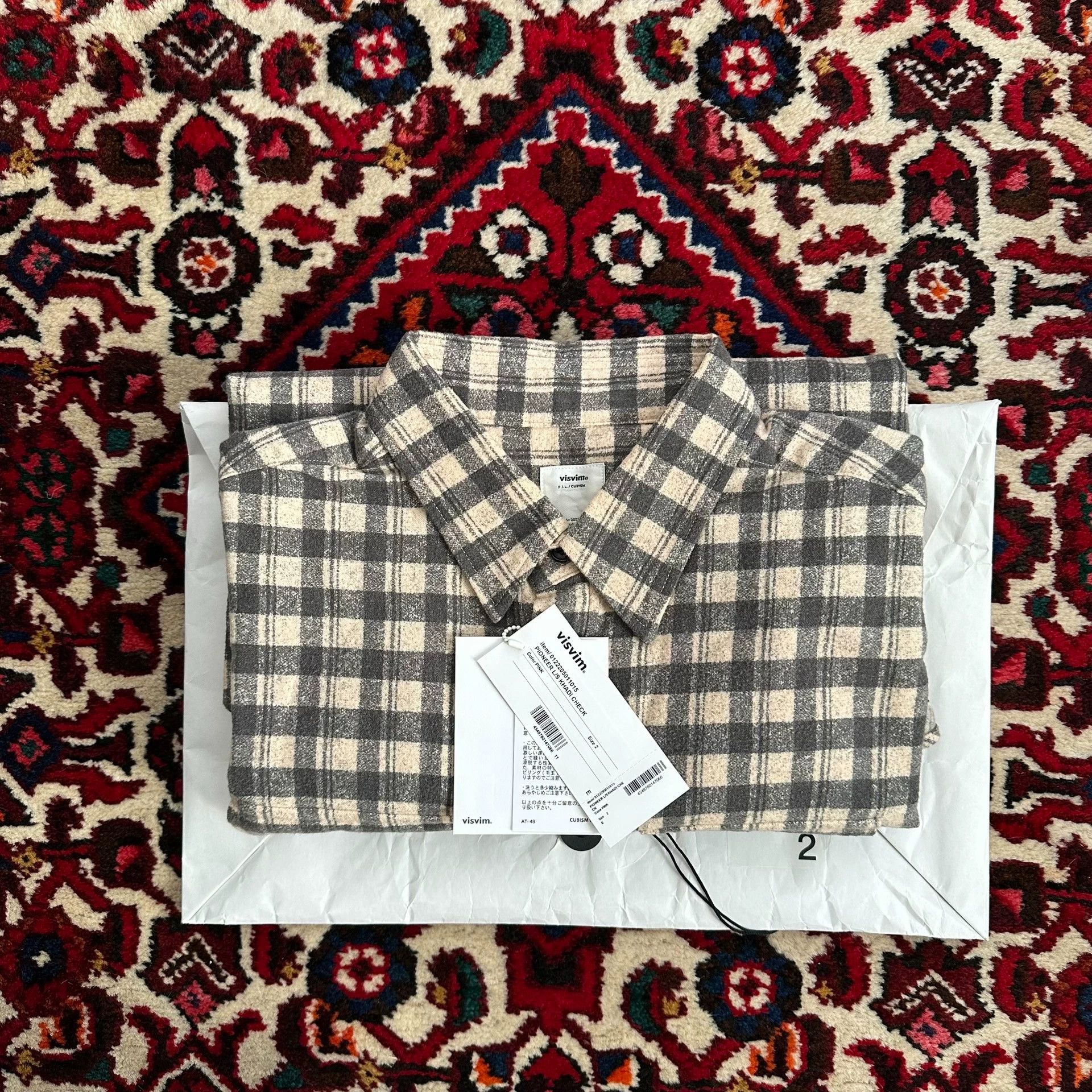Visvim visvim 22aw pioneer L/S khadi check size 2 shirt Size US M / EU 48-50 / 2 - 6 Thumbnail