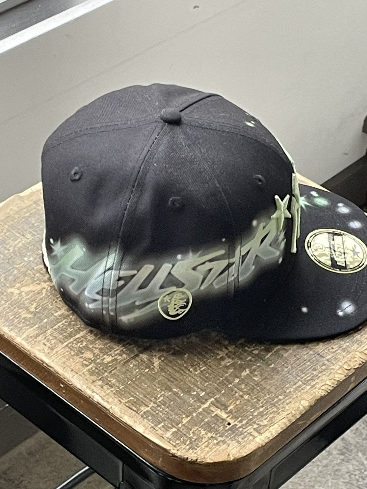 帽子 Hellstar NY Snapback Graffiti Hat 7 2/1 Hellstar NY Snapback Graffiti Hat Black/Neon Men's - FW24 - US