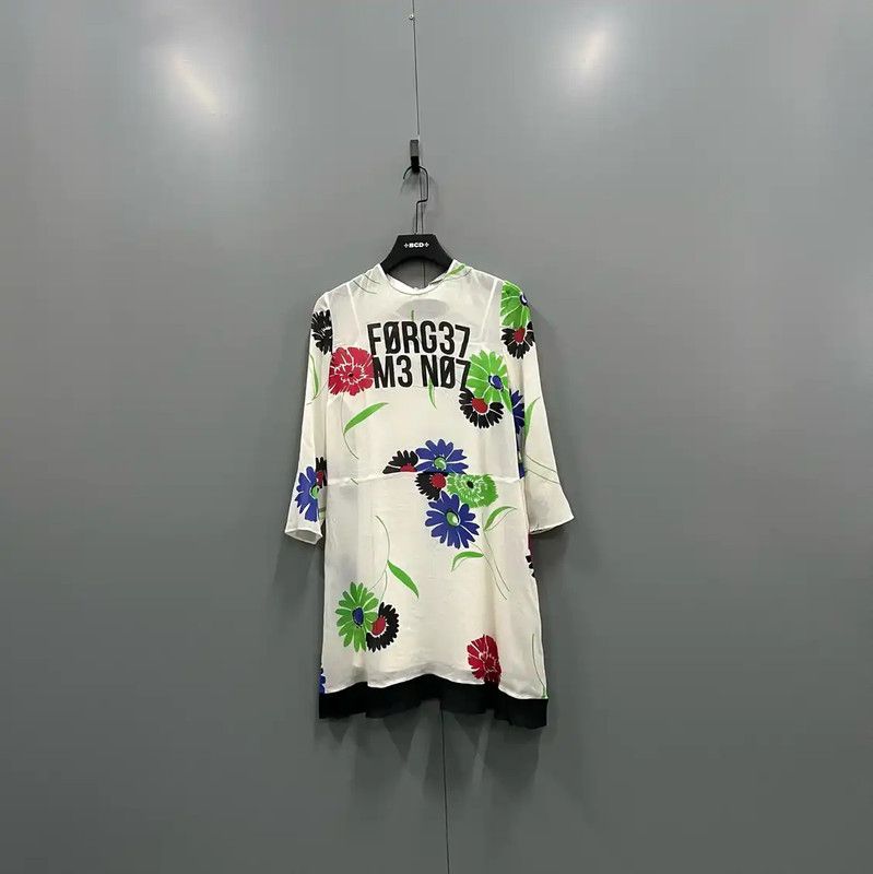 Valentino Summer White Floral Midi Dress 0089