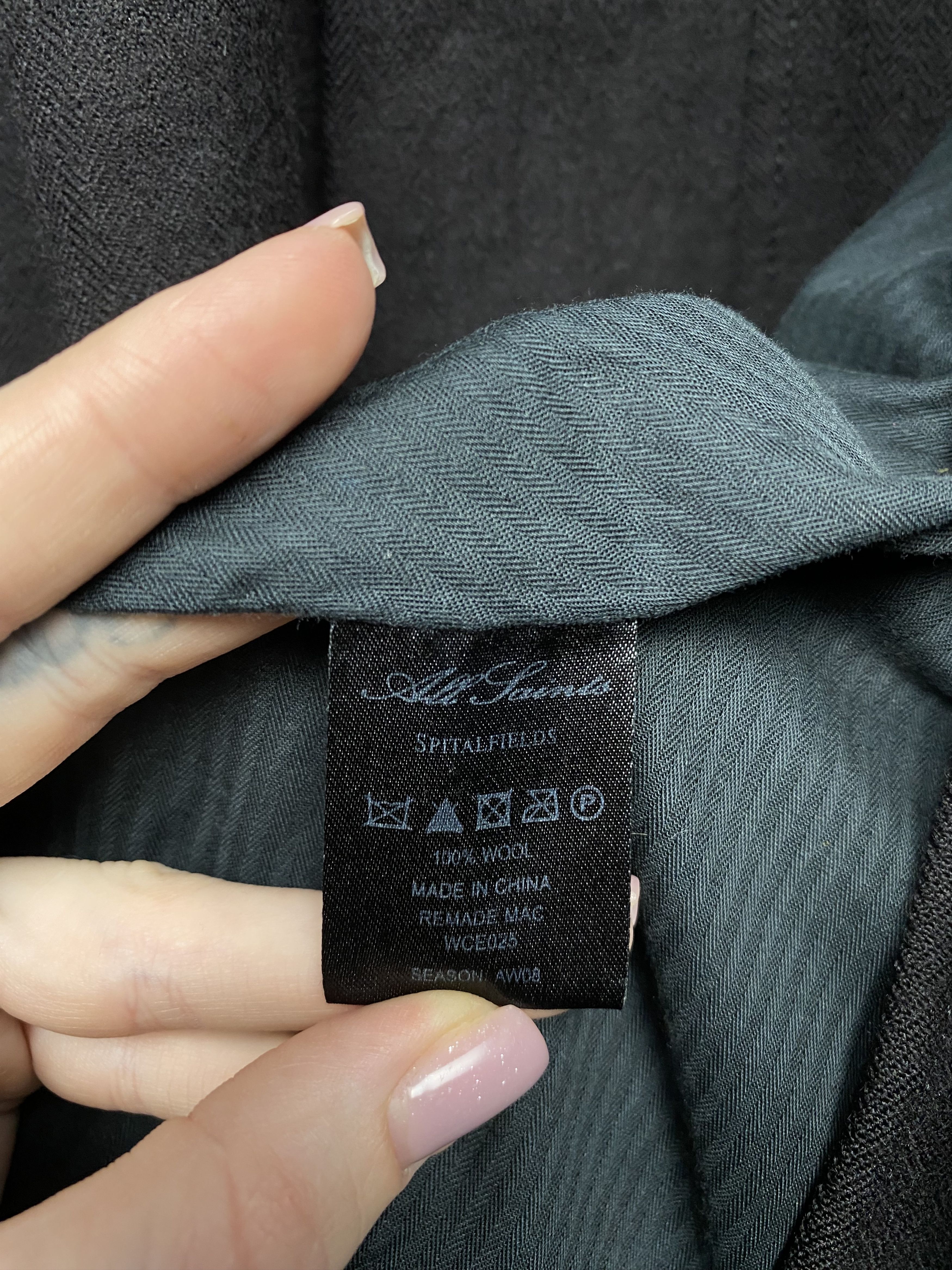 Allsaints Allsaints Womens Wool Coat Jacket Size XL / US 12-14 / IT 48-50 - 5 Thumbnail