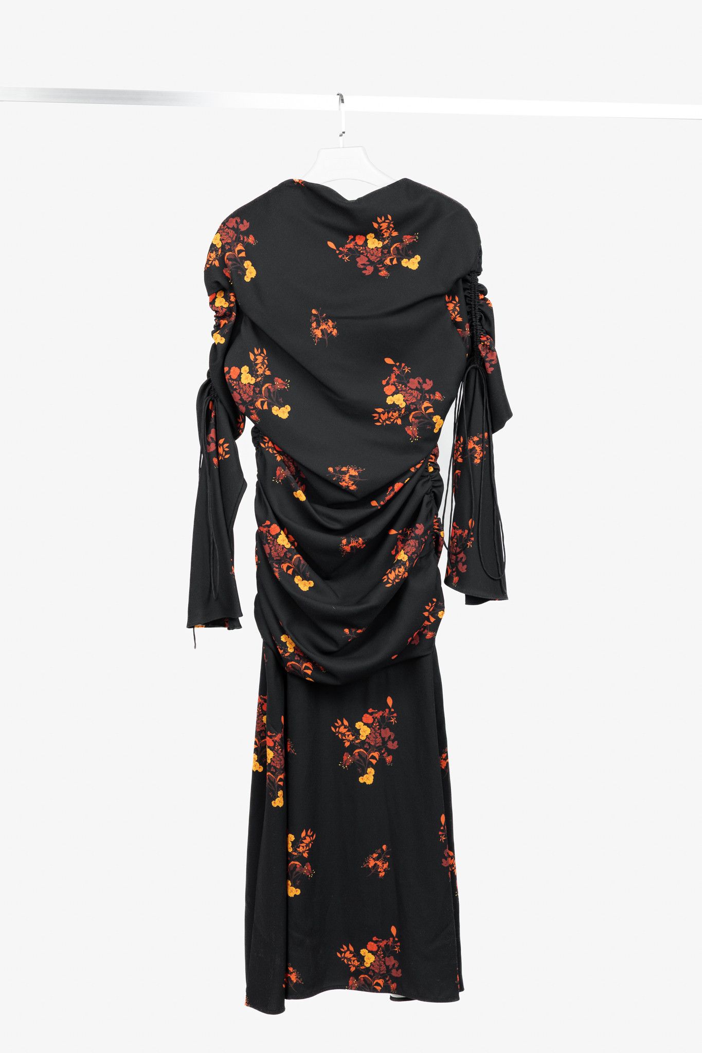 ELLERY Ellery Above Board Wild Bunch Floral Ruched Maxi Dress Size L / US 10 / IT 46 - 1 Thumbnail