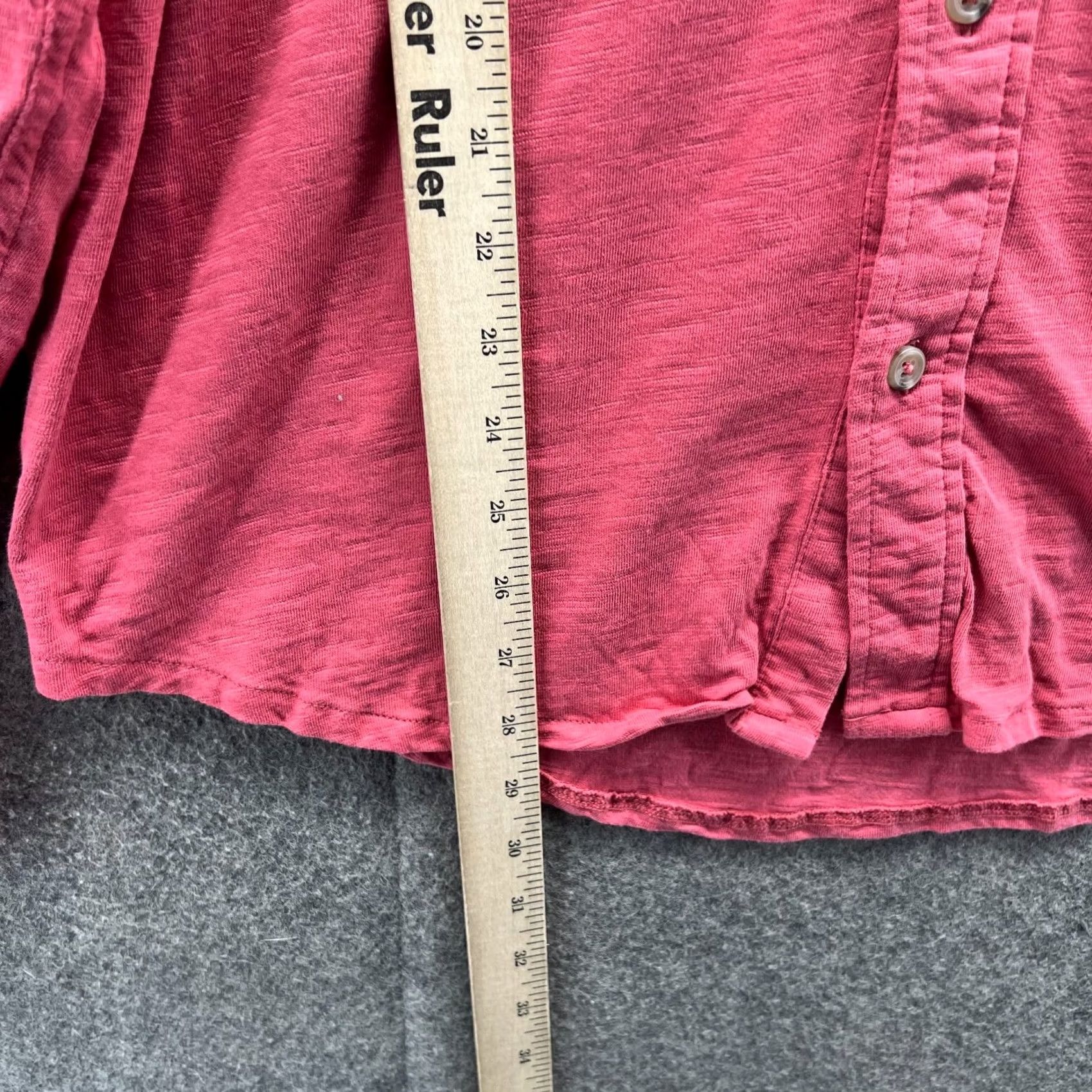 J.Crew J Crew Shirt Mens Large Coral Pink Button Down Preppy Dress Classic Fit Cotton - Vintage Size 42R - 6 Thumbnail