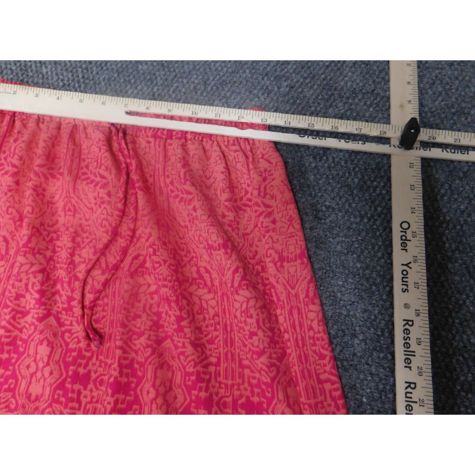 Faded Glory Faded Glory Skirt Womens A-Line Knee Length Pink Floral 4 Stretch Zipper Knit Cotton Wool PU Regular Mid Size 27" / US 4 / IT 40 - 4 Thumbnail