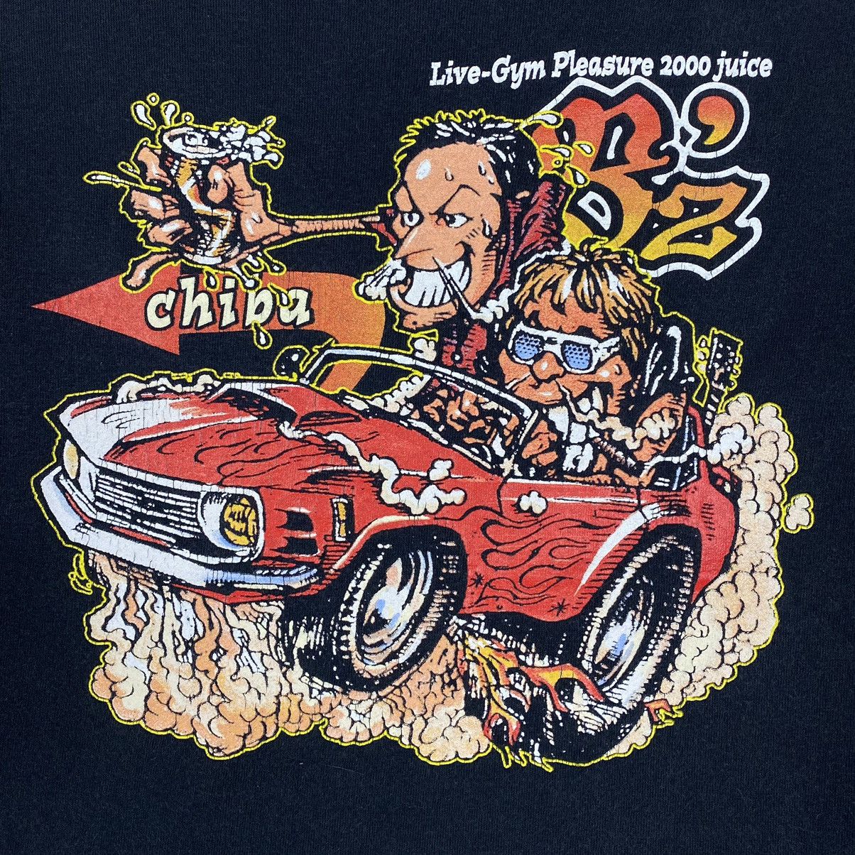 Band Tees × Japanese Brand × Vintage VINTAGE B'Z LIVE-GYM PLEASURE 2000 JUICE BAND TEE RAT FINK Size US M / EU 48-50 / 2 - 4 Thumbnail
