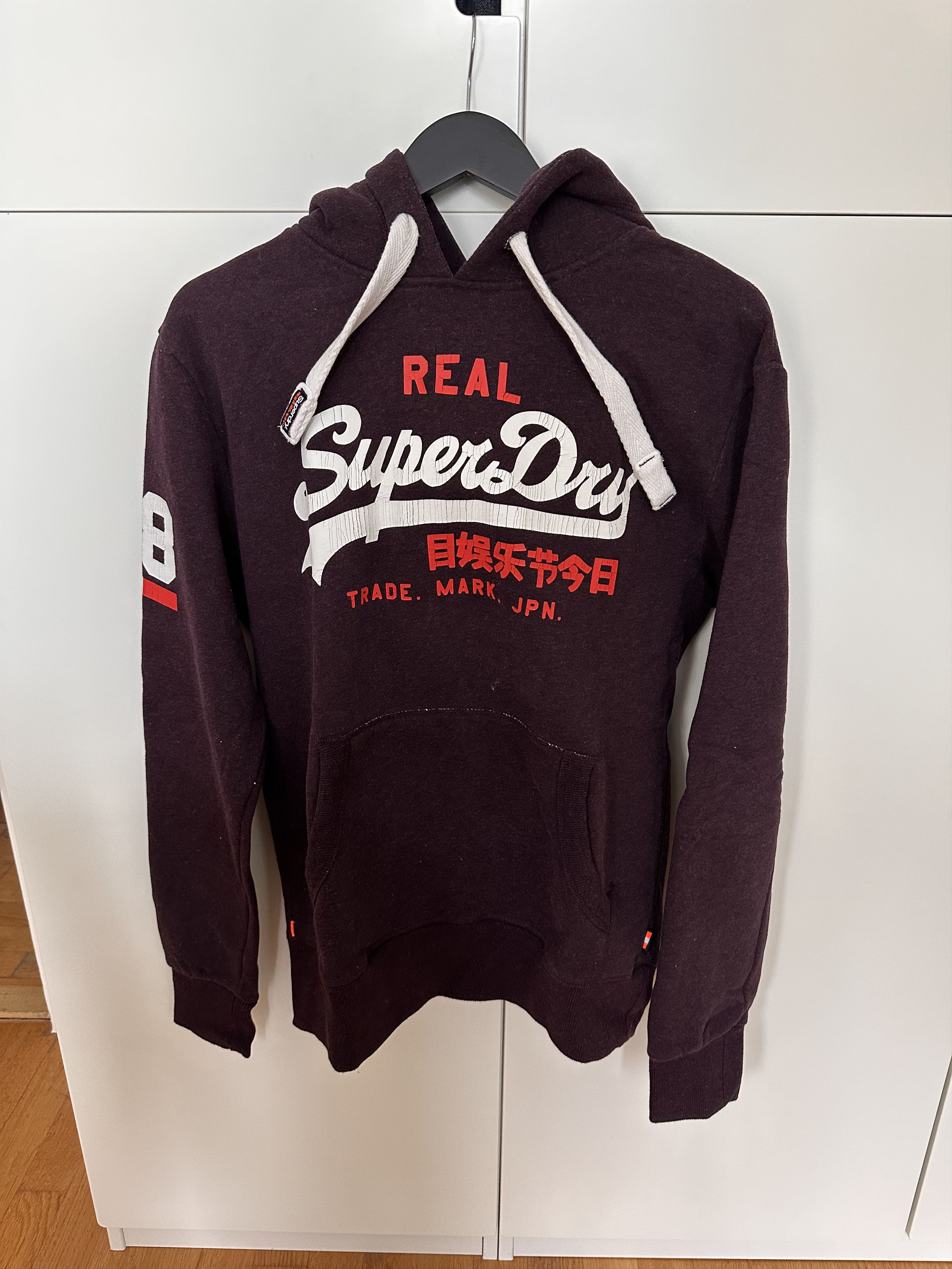 Superdry Superdry Vintage Logo Hoodie Burgundy – Size L Size US L / EU 52-54 / 3 - 1 Thumbnail