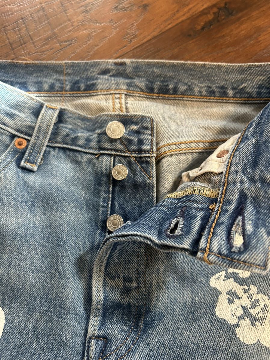 DENIM TEARS × Levi's Denim Tears 501 Levi’s Custom Flared Size US 30 / EU 46 - 7 Thumbnail