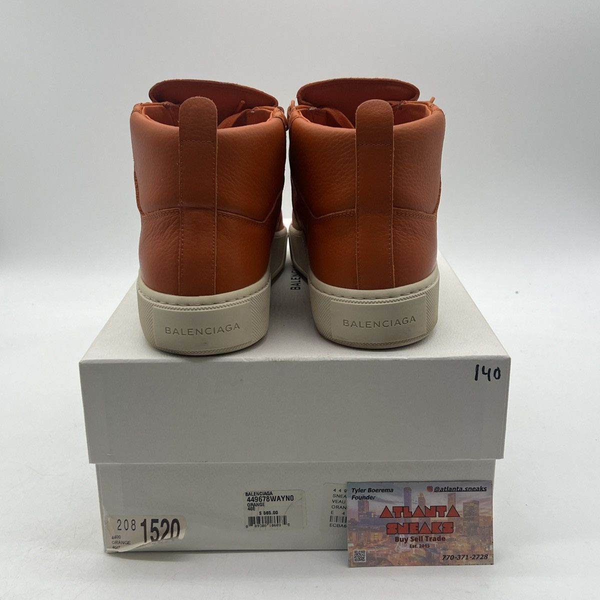Balenciaga arena high orange