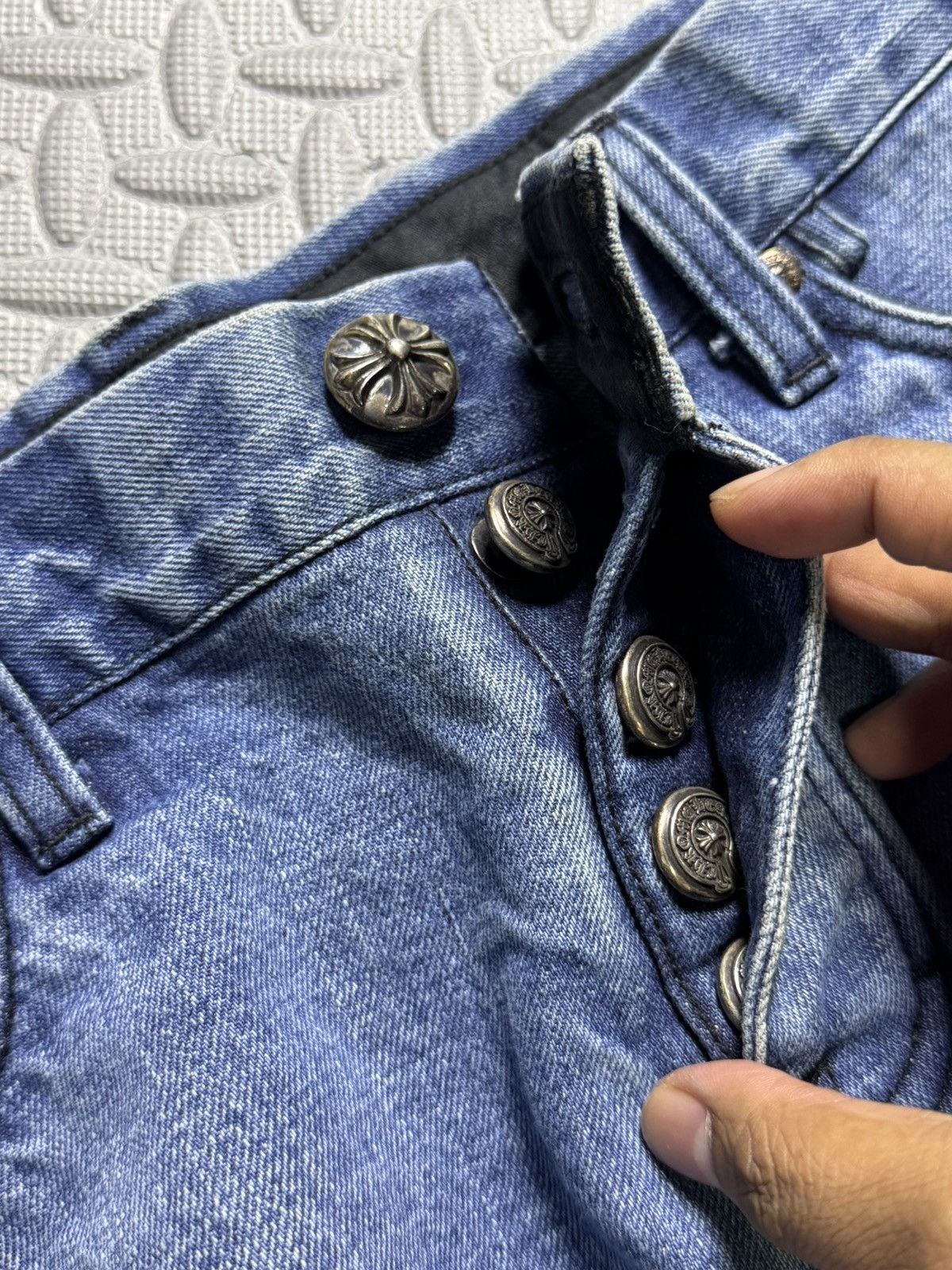 Chrome Hearts Chrome Hearts - Denim Sexy Shorts Custom Order Size 26" / US 2 / IT 38 - 9 Thumbnail