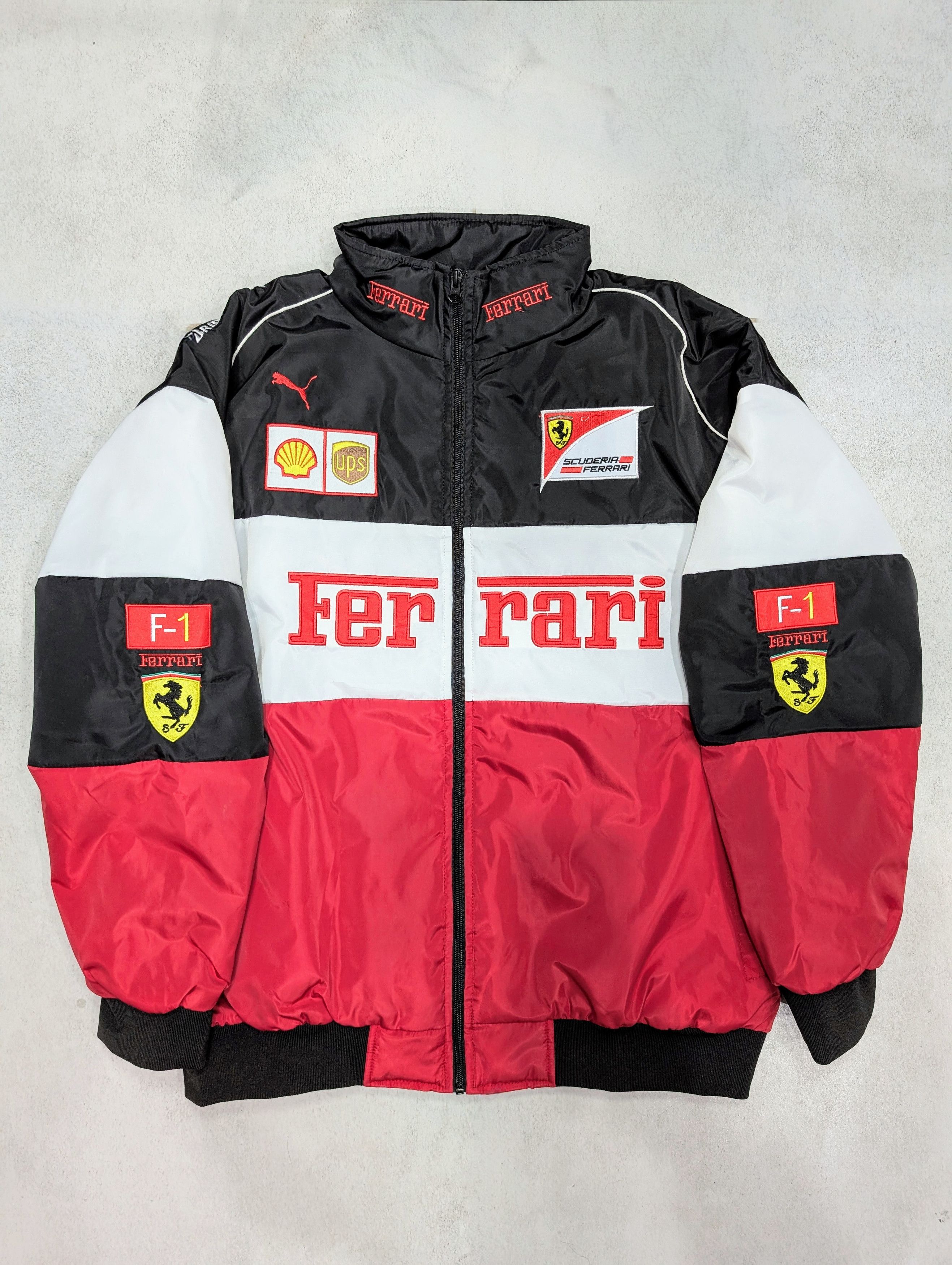 Vintage 🔥 Ferrari 🔥 F1 Racing Jacket Bomber Formula Schumacher Size US XL / EU 56 / 4 - 1 Thumbnail