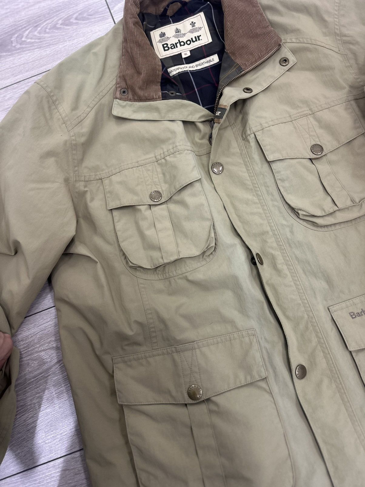 Barbour Barbour Nylon Waterproof Jacket Size US XL / EU 56 / 4 - 4 Thumbnail