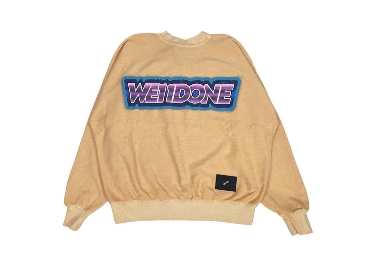 WE11DONE We11done Pullover Hoodie with Neon Back Graphic J31 Size US M / EU 48-50 / 2 - 2 Thumbnail