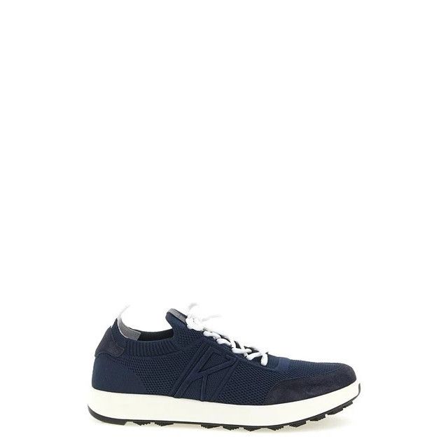 Kiton KITON Blue Technical cotton Sneakers New & Authentic (Men's Size US 8 / EU 41 - 1 Thumbnail