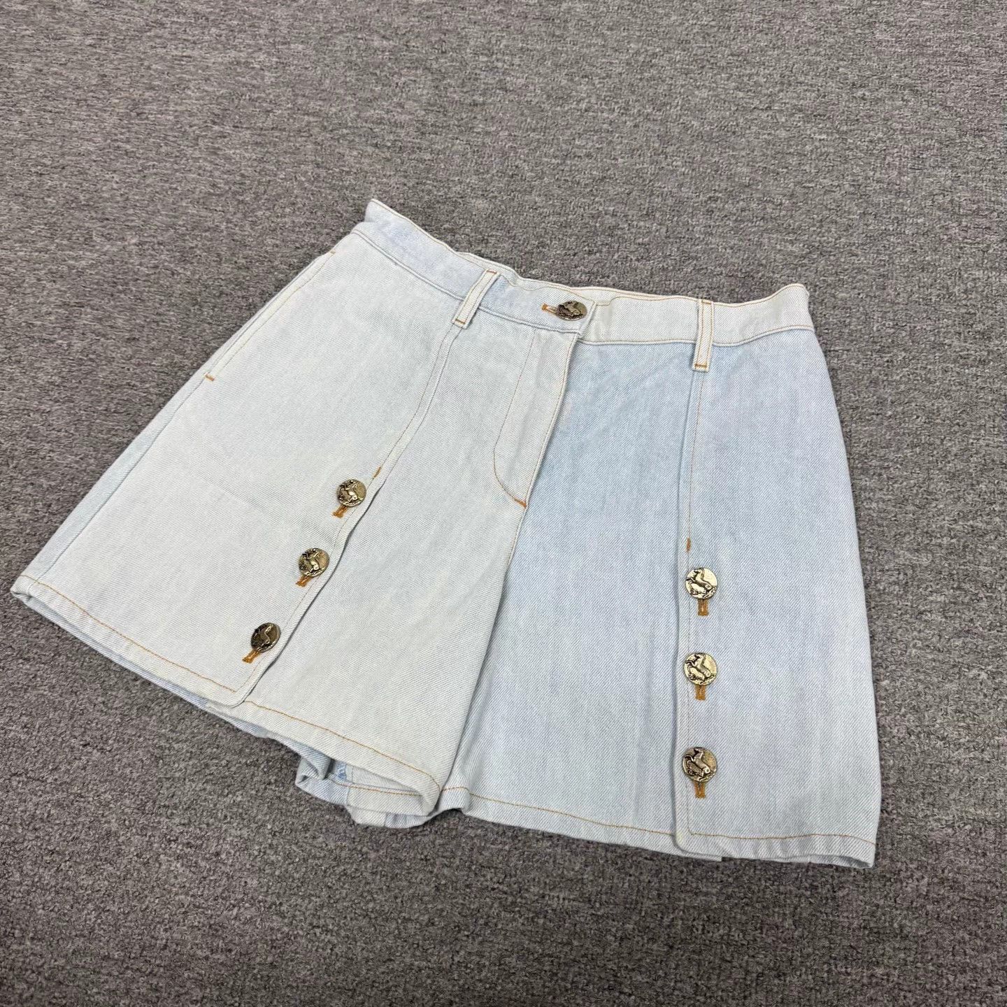 Chanel Chanel Runway Color Blocked Denim Short 38 Size 27" / US 4 / IT 40 - 3 Thumbnail