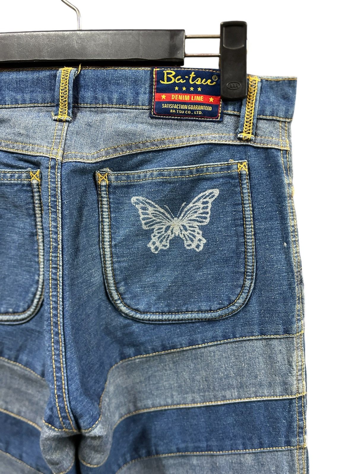 If Six Was Nine × Japanese Brand × Le Grande Bleu (L.G.B.) Vintage Ba-tsu Club Hagi Flared Jeans Size US 30 / EU 46 - 15 Thumbnail